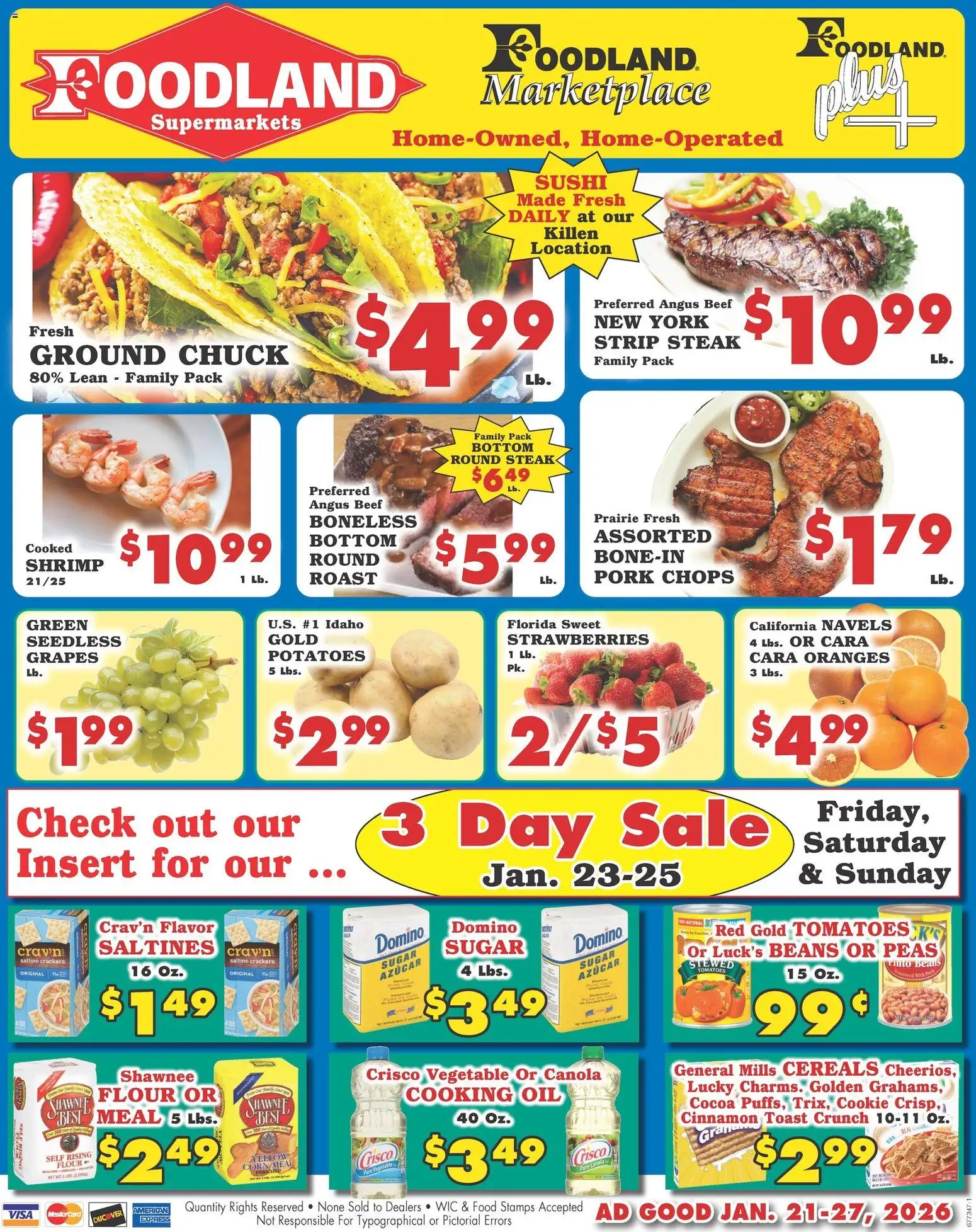 foodland - Foodland Weekly Ad - Supermarkets - 01/21 - 01/27 2026