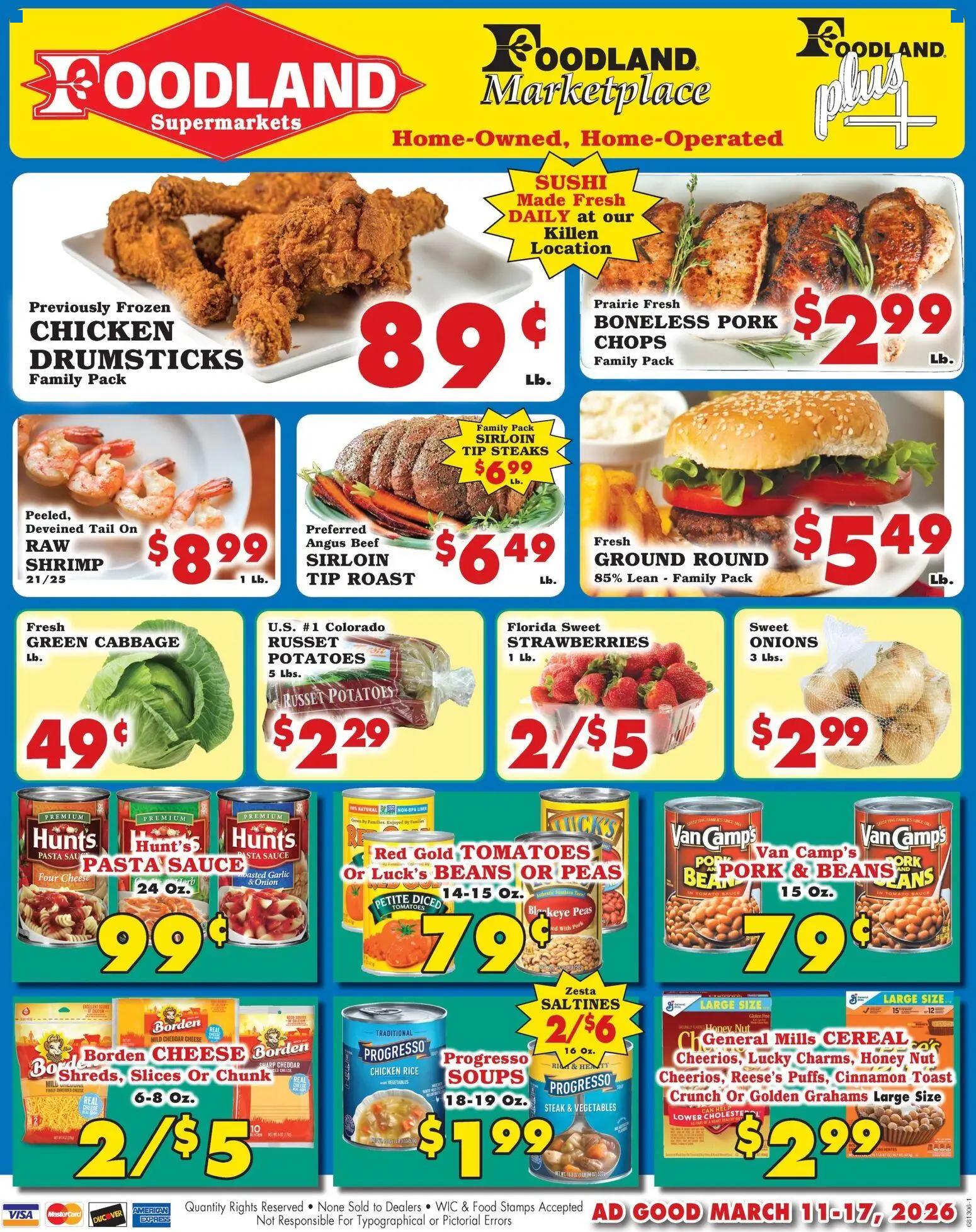 foodland - Foodland Weekly Ad - Supermarkets - 03/11 - 03/17 2026