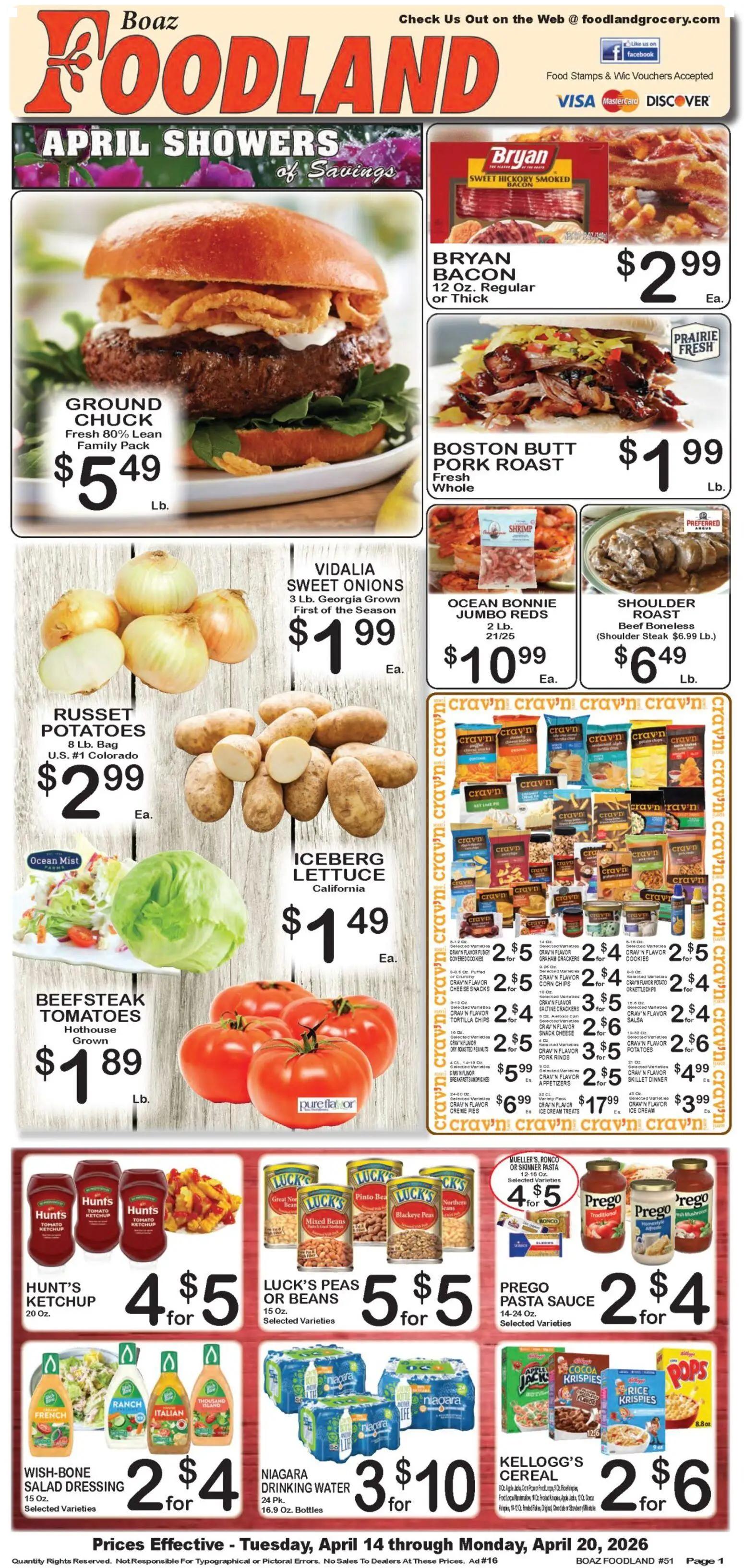 foodland - Foodland Weekly Ad - 04/14 - 04/20 2026