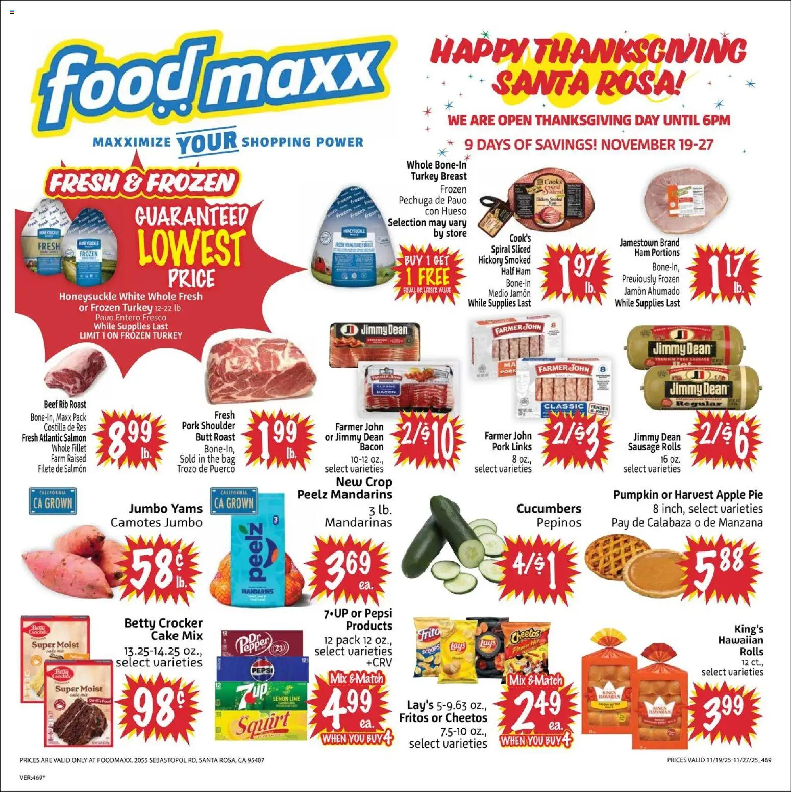 foodmaxx - FoodMaxx Weekly Ad - 11/19 - 11/27 2025