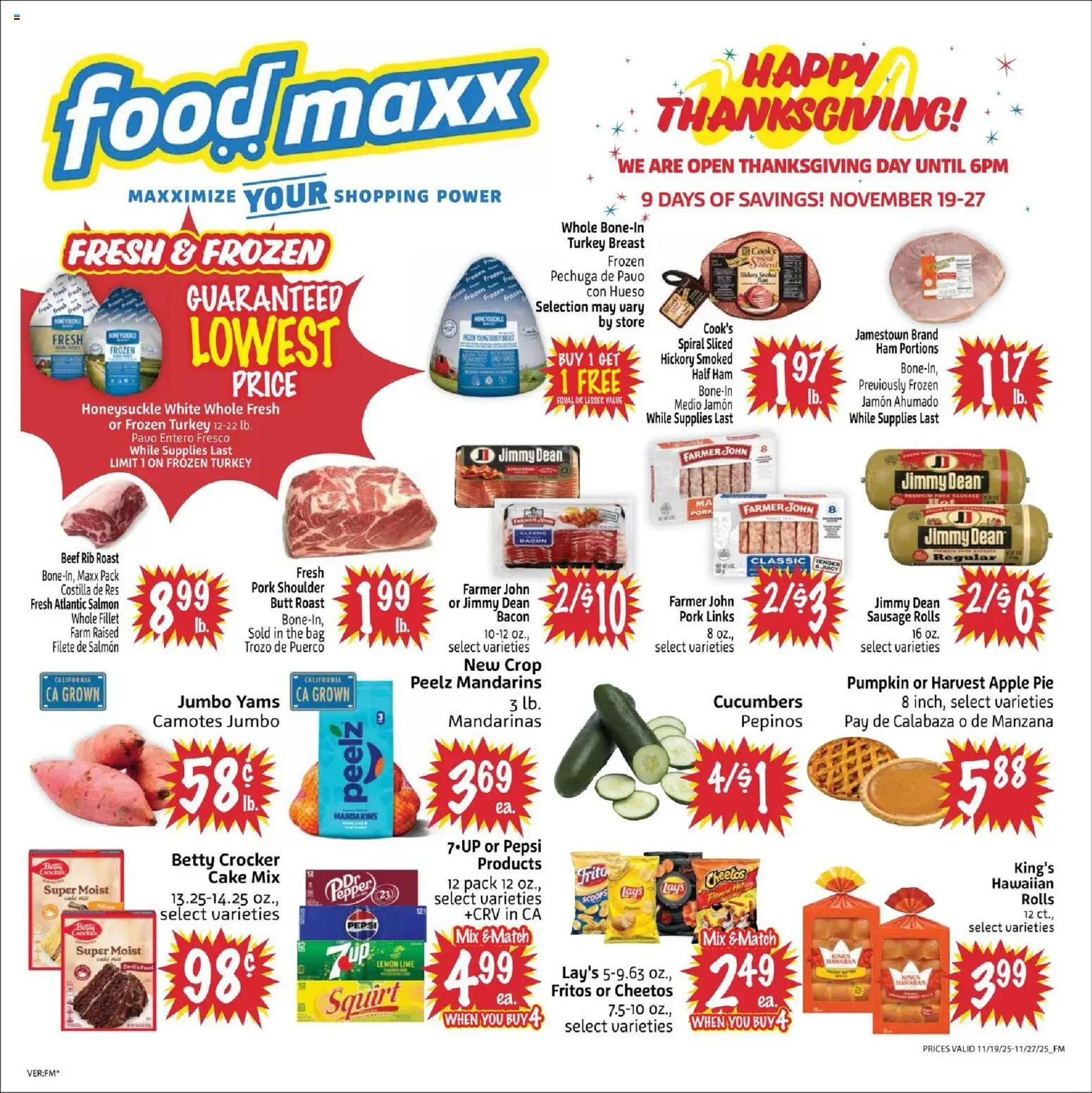 foodmaxx - FoodMaxx Weekly Ad - NV - 11/19 - 11/27 2025