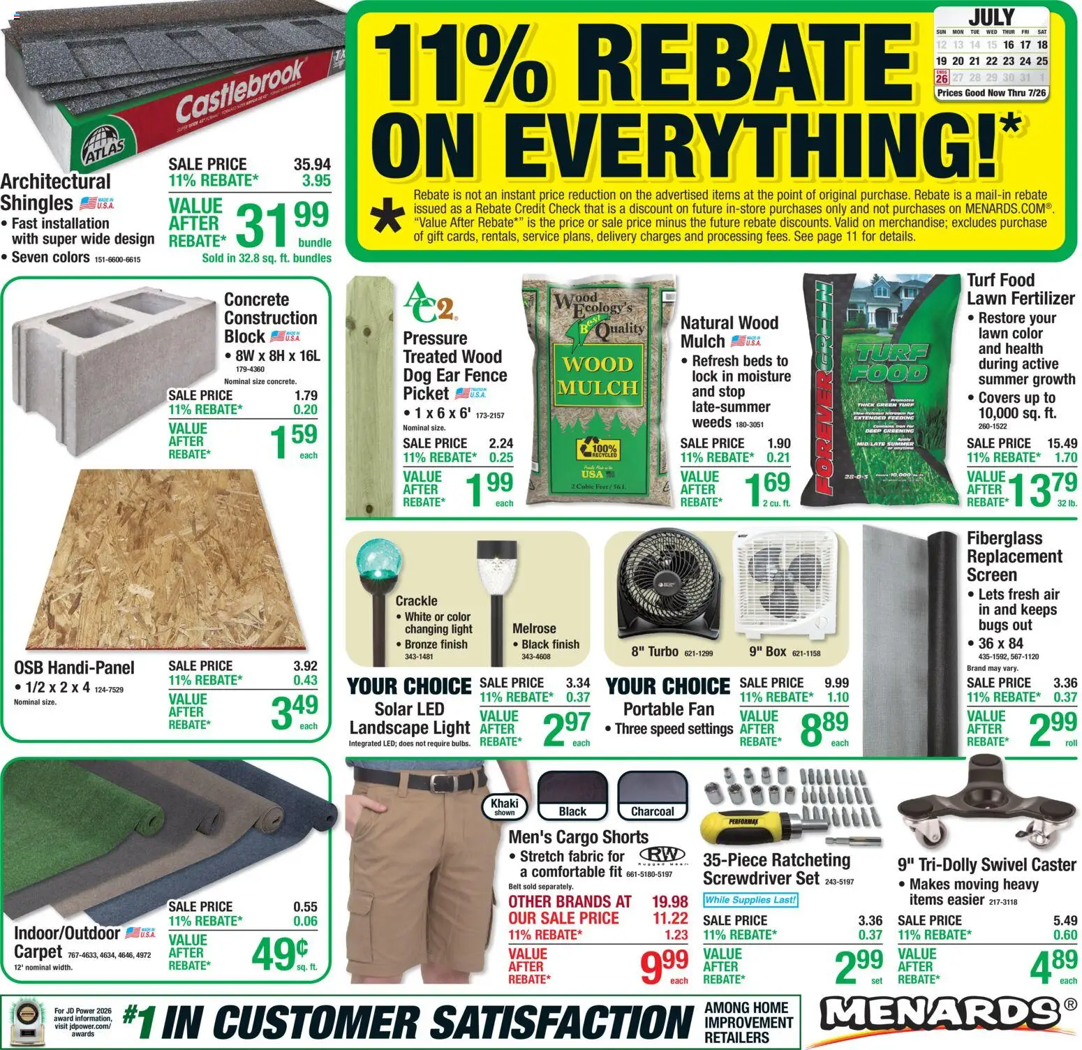 menards - Menards Weekly Ad - 07/16 - 07/26 2026 - page: 1