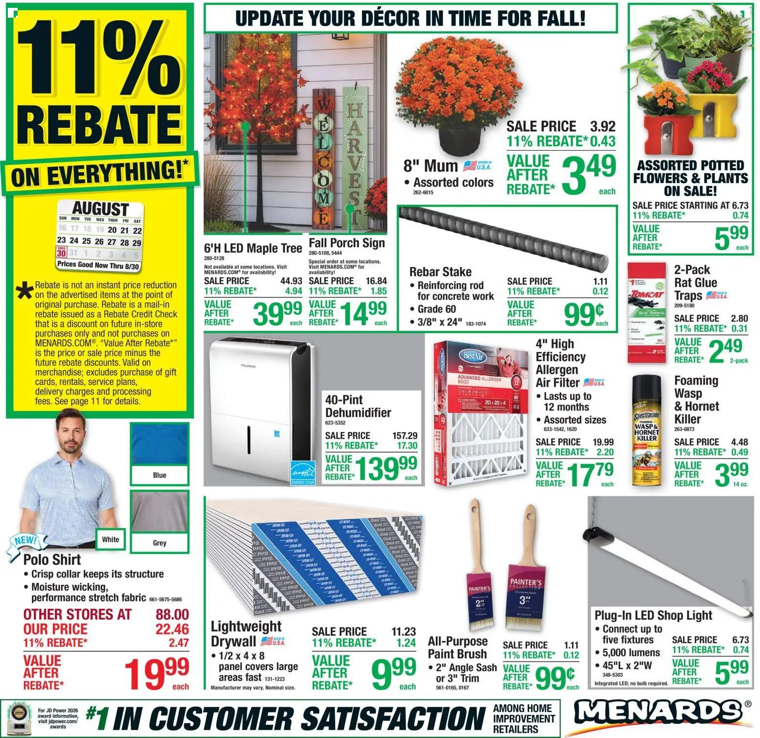 menards - Menards Weekly Ad - 08/20 - 08/30 2026