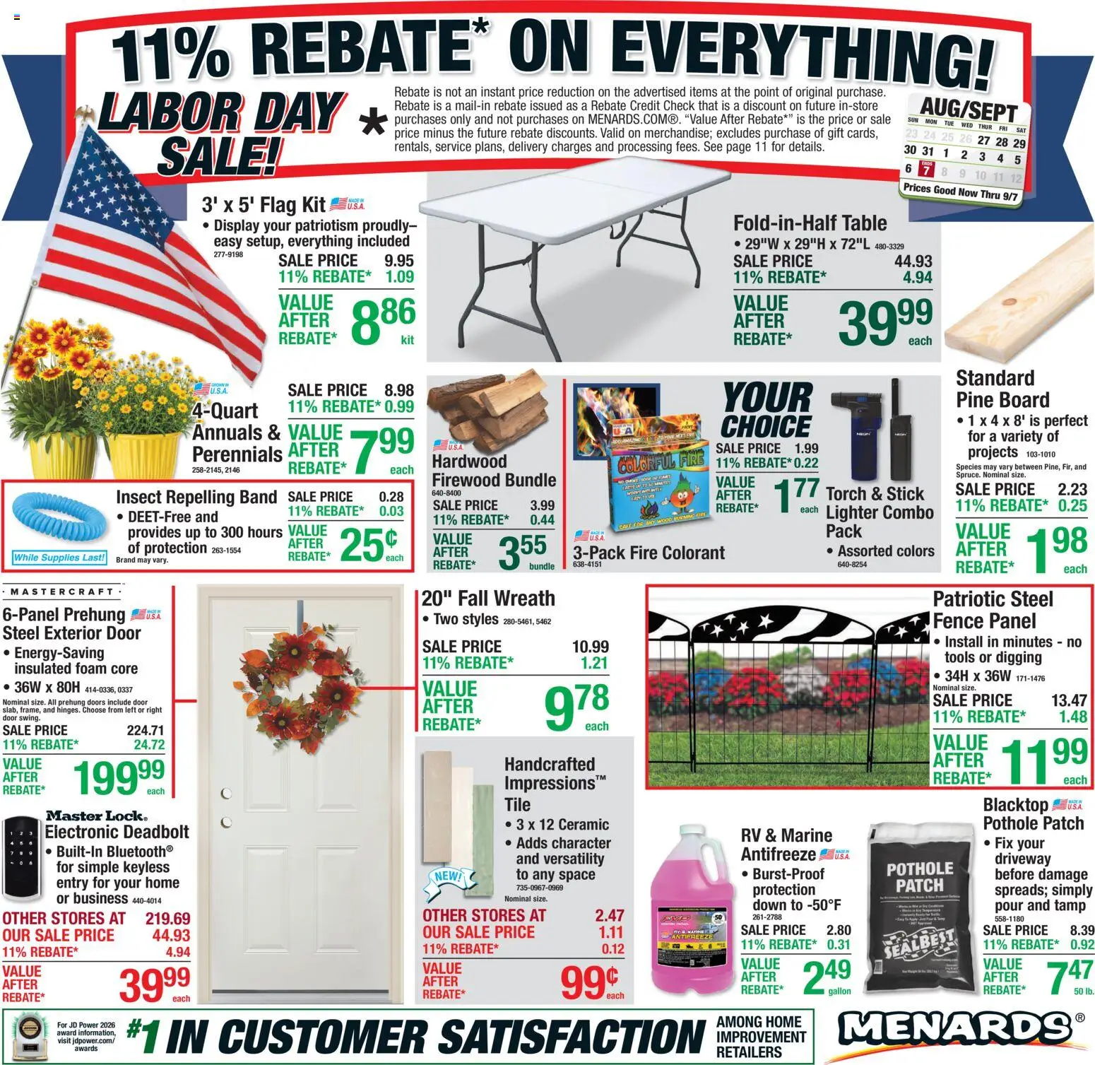 menards - Menards Weekly Ad - 08/27 - 09/07 2026