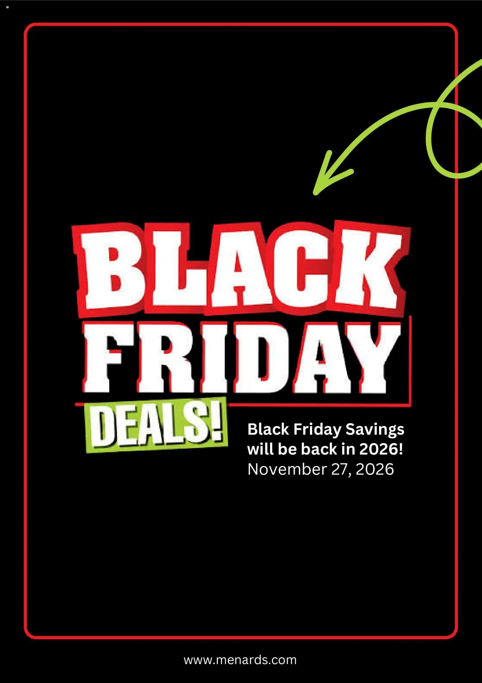menards - Menards Weekly Ads BLACK FRIDAY from 10/19/2026 - page: 1