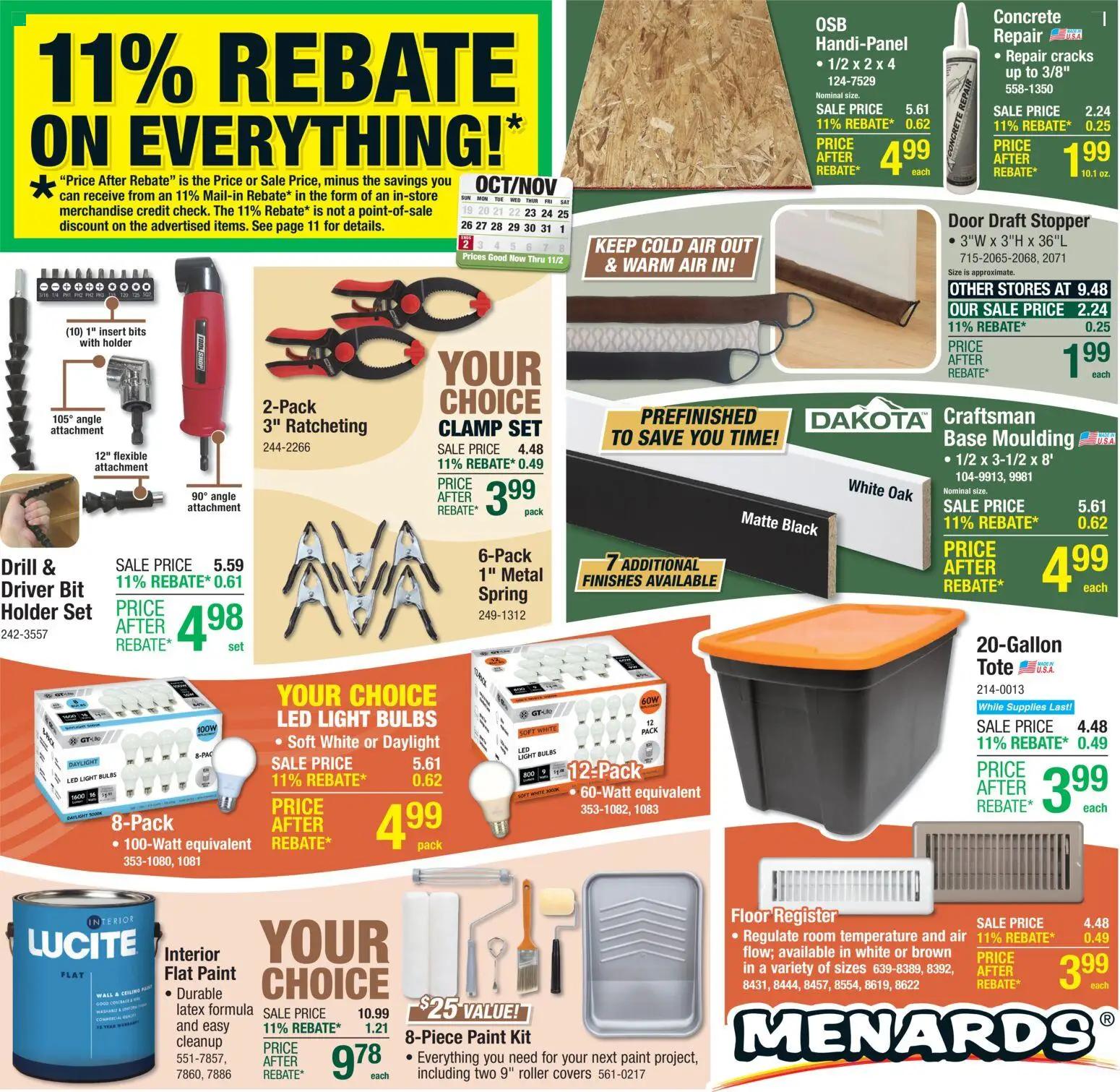 menards - Menards Weekly Ad - 10/22 - 11/02 2025