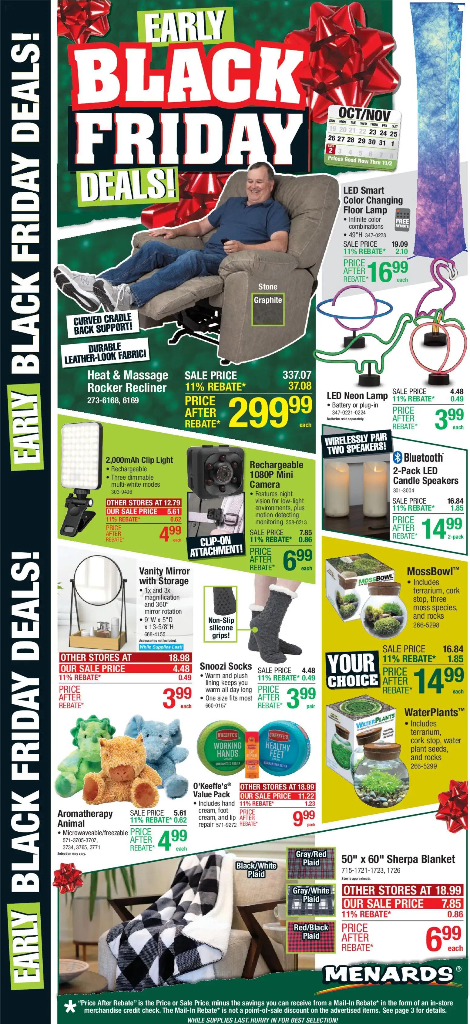 menards - Weekly ads Menards BLACK FRIDAY from 10/22/2025 - page: 1