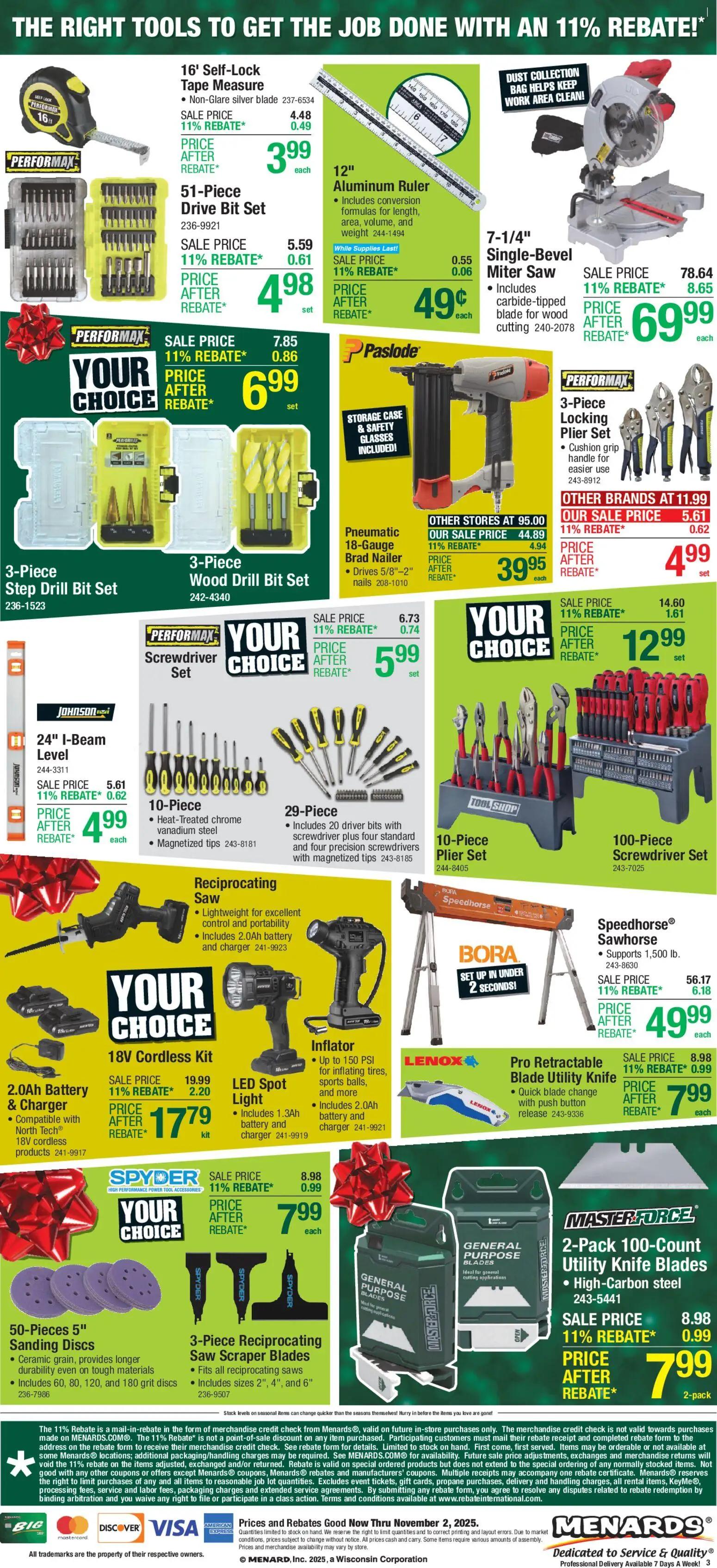 menards - Weekly ads Menards BLACK FRIDAY from 10/22/2025 - page: 3