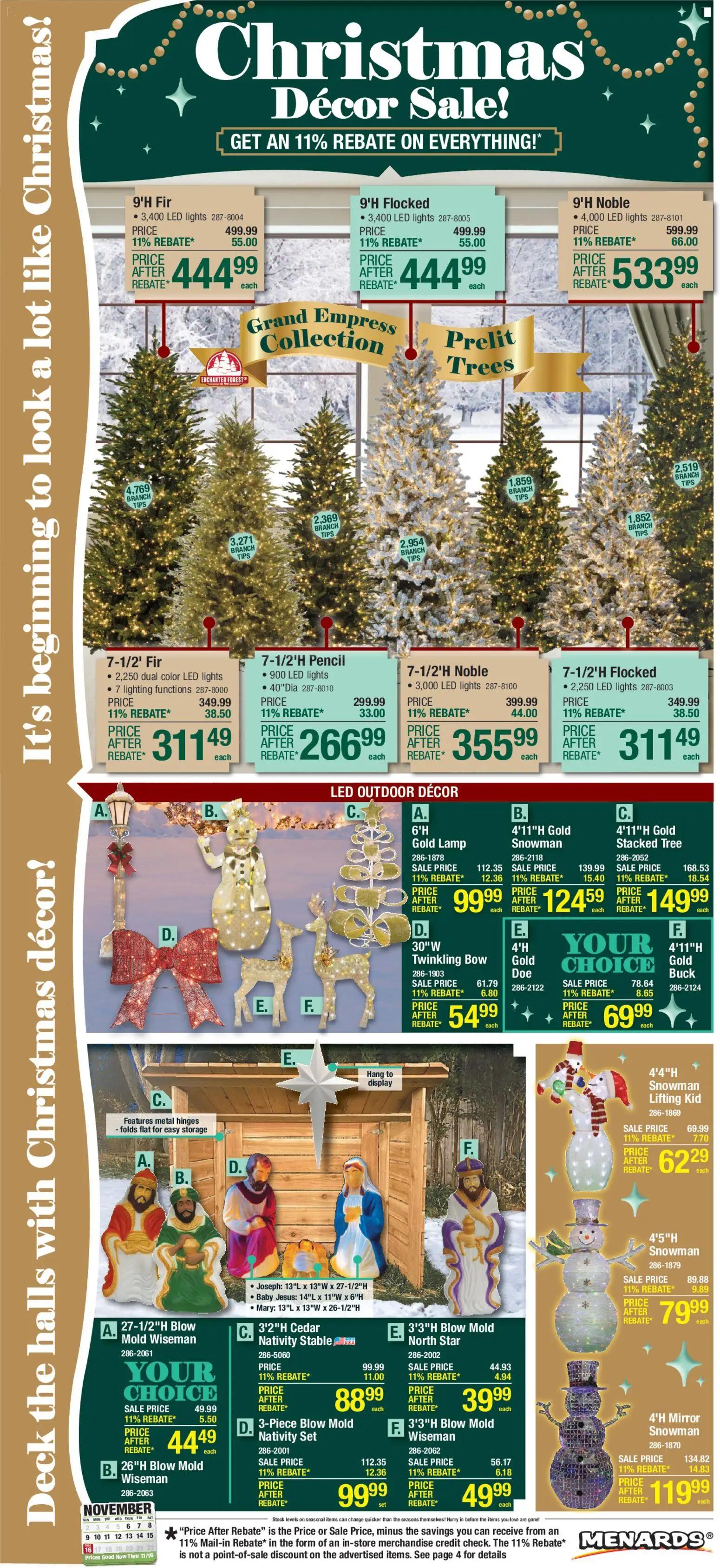 menards - Menards Christmas Decor Sale - 11/05 - 11/16 2025