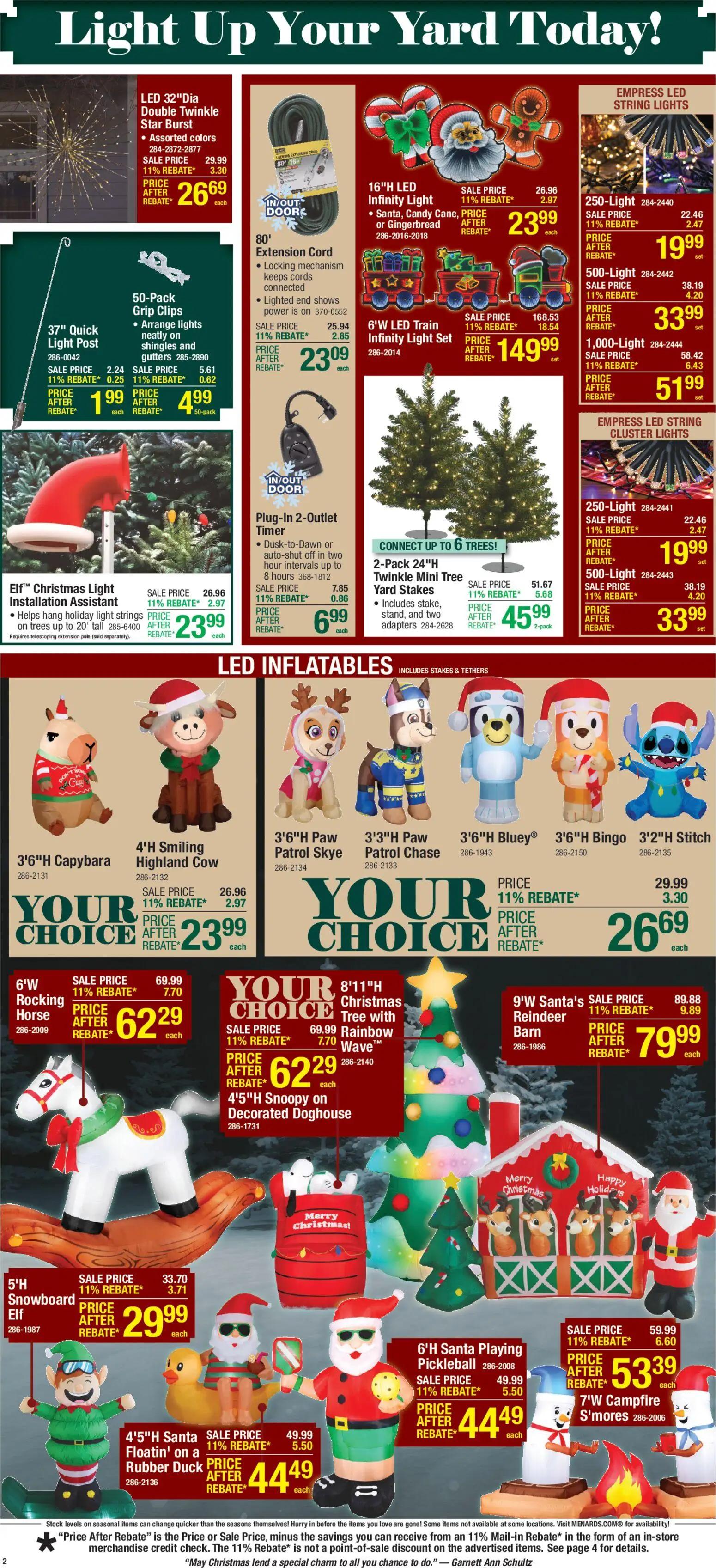 menards - Menards Christmas Decor Sale - 11/05 - 11/16 2025 - page: 2