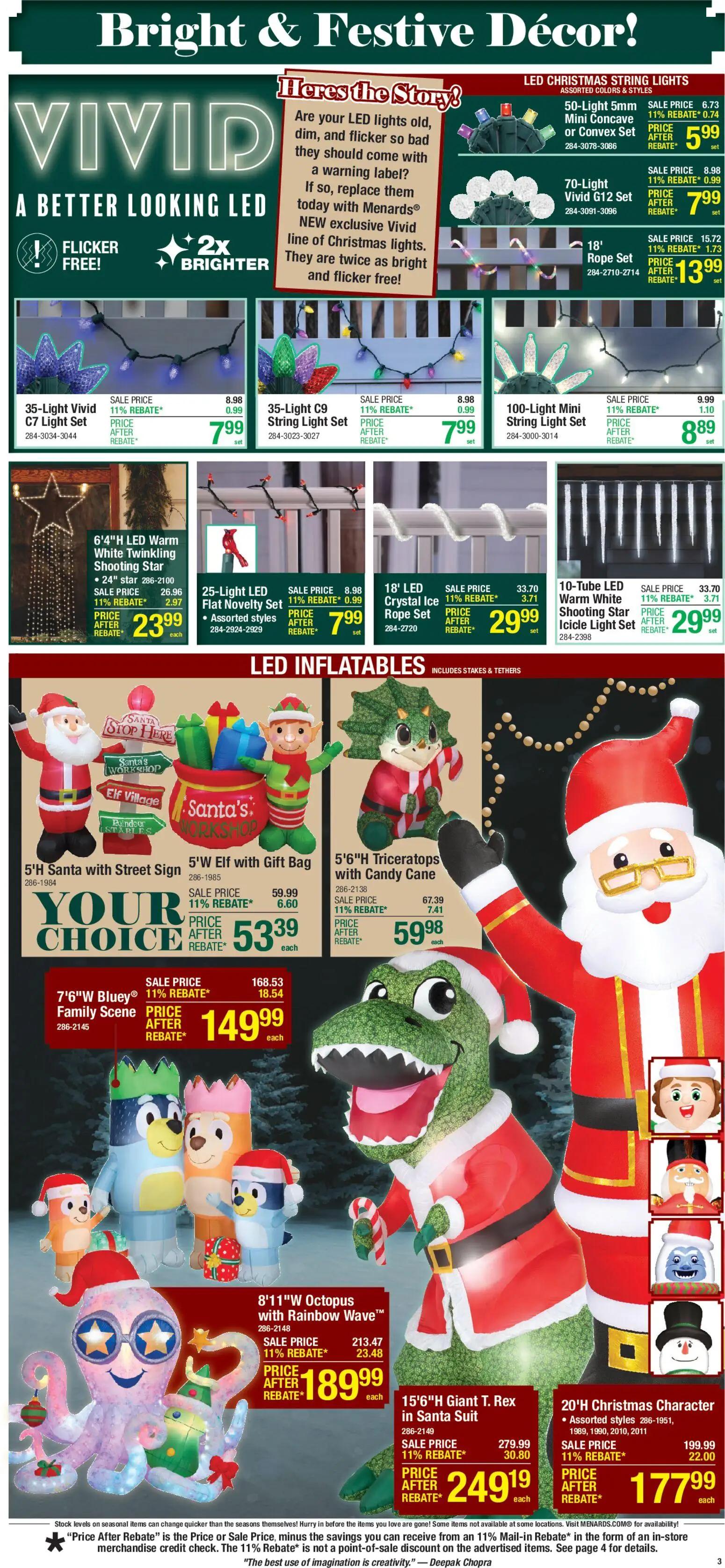 menards - Menards Christmas Decor Sale - 11/05 - 11/16 2025 - page: 3