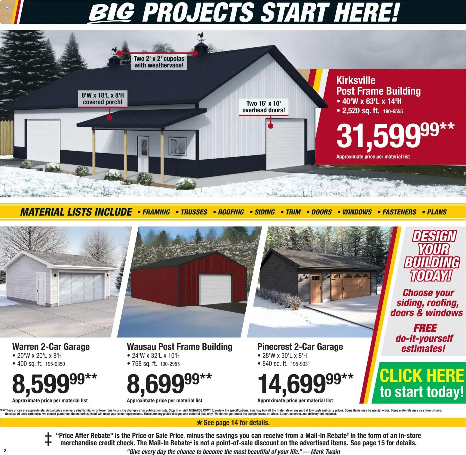 menards - Menards Weekly Ad - 01/11 - 01/24 2026 - page: 2