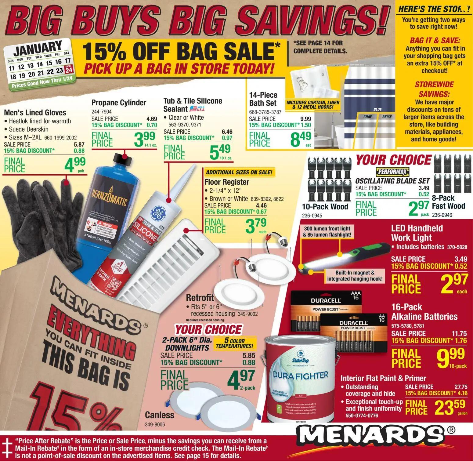 menards - Menards Ad - 01/11 - 01/24 2026 - page: 1