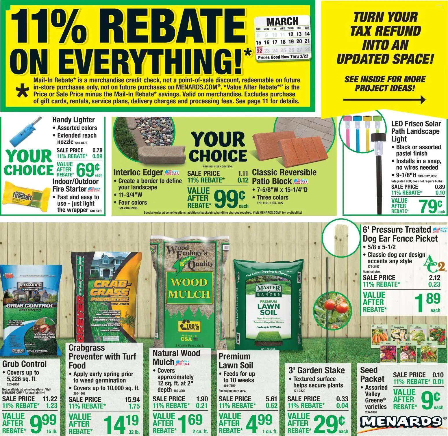 menards - Menards Weekly Ad - 03/11 - 03/22 2026