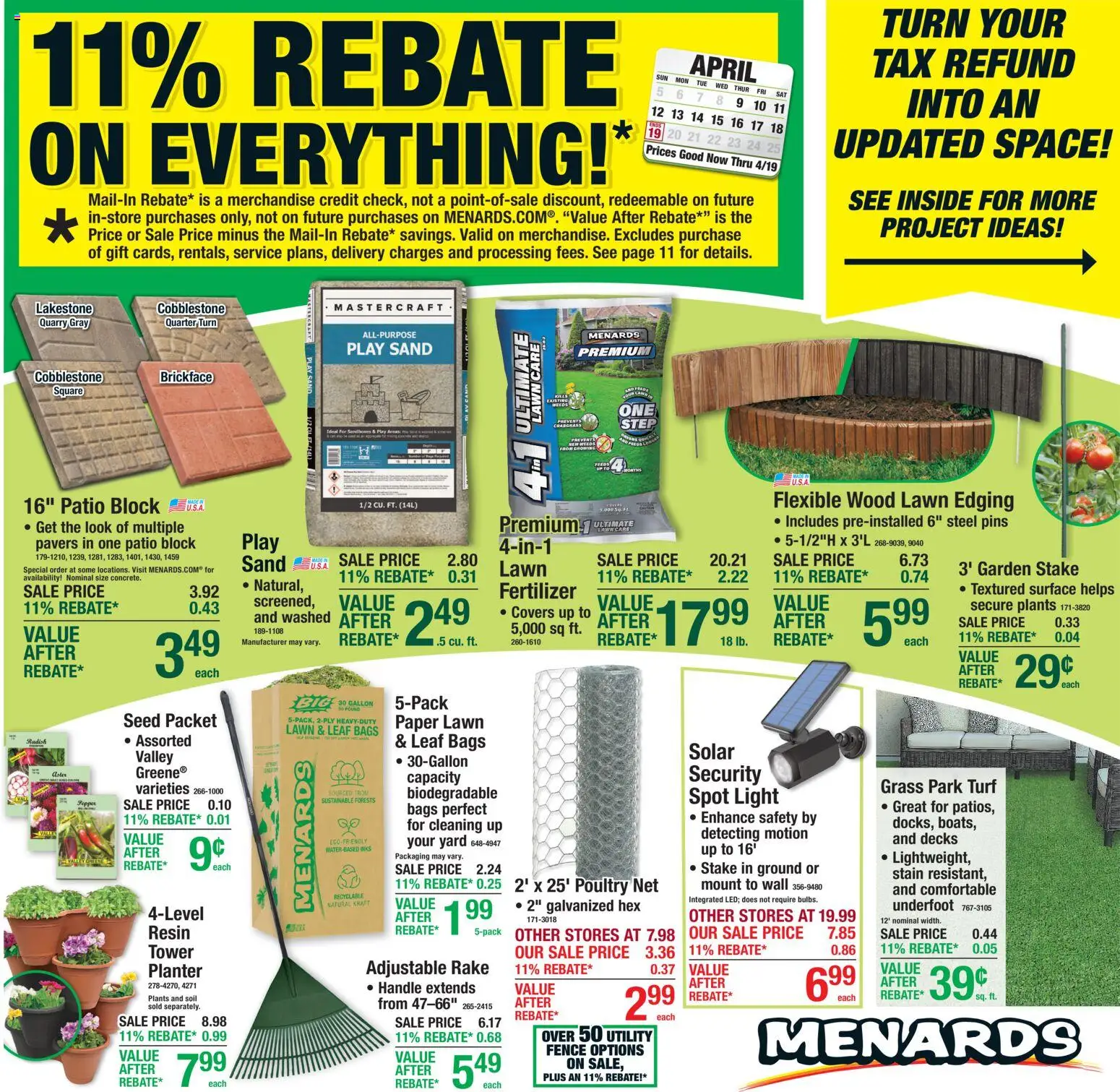 menards - Menards Weekly Ad - 04/09 - 04/19 2026 - page: 1