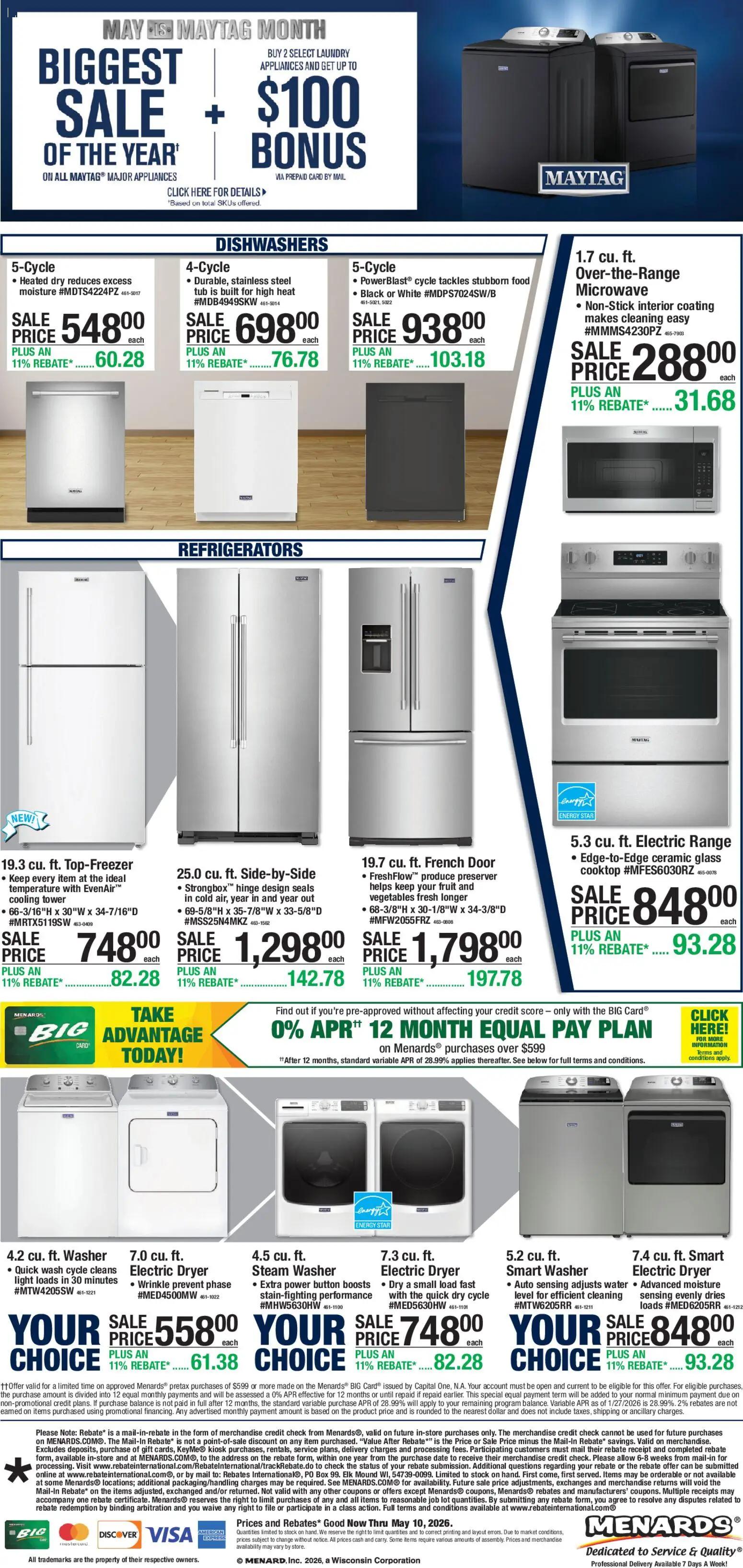 menards - Menards - Weekly Ad - 04/29 - 05/10 2026