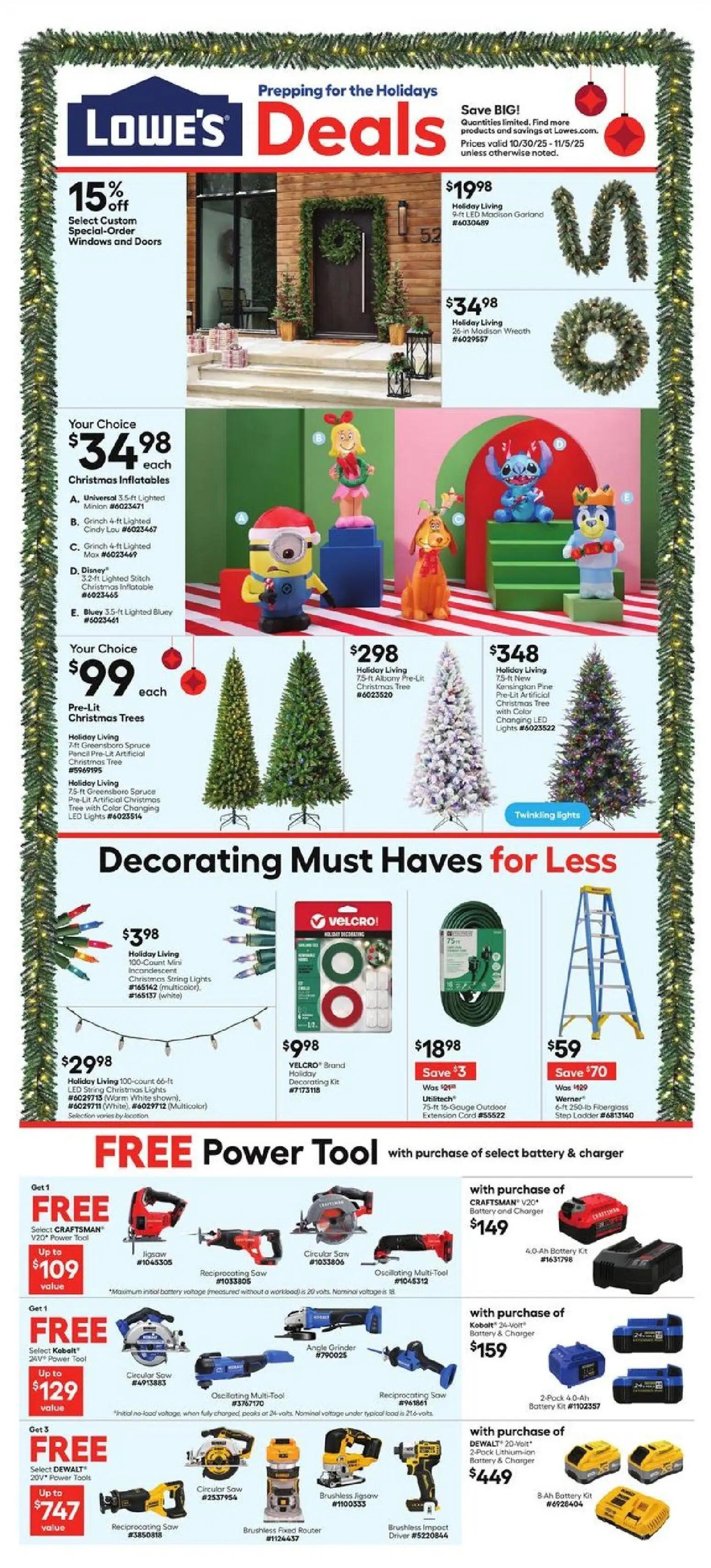 lowes - Lowe's Weekly Ad - FL - 10/30 - 11/05 2025 - page: 1