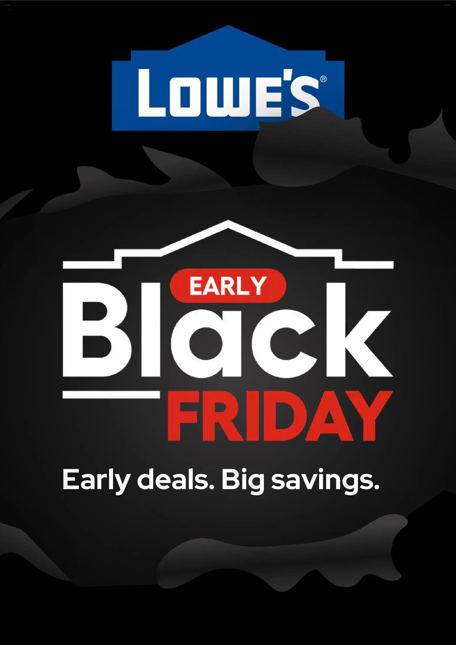 lowes - Weekly ads Lowe's BLACK FRIDAY from 11/01/2025