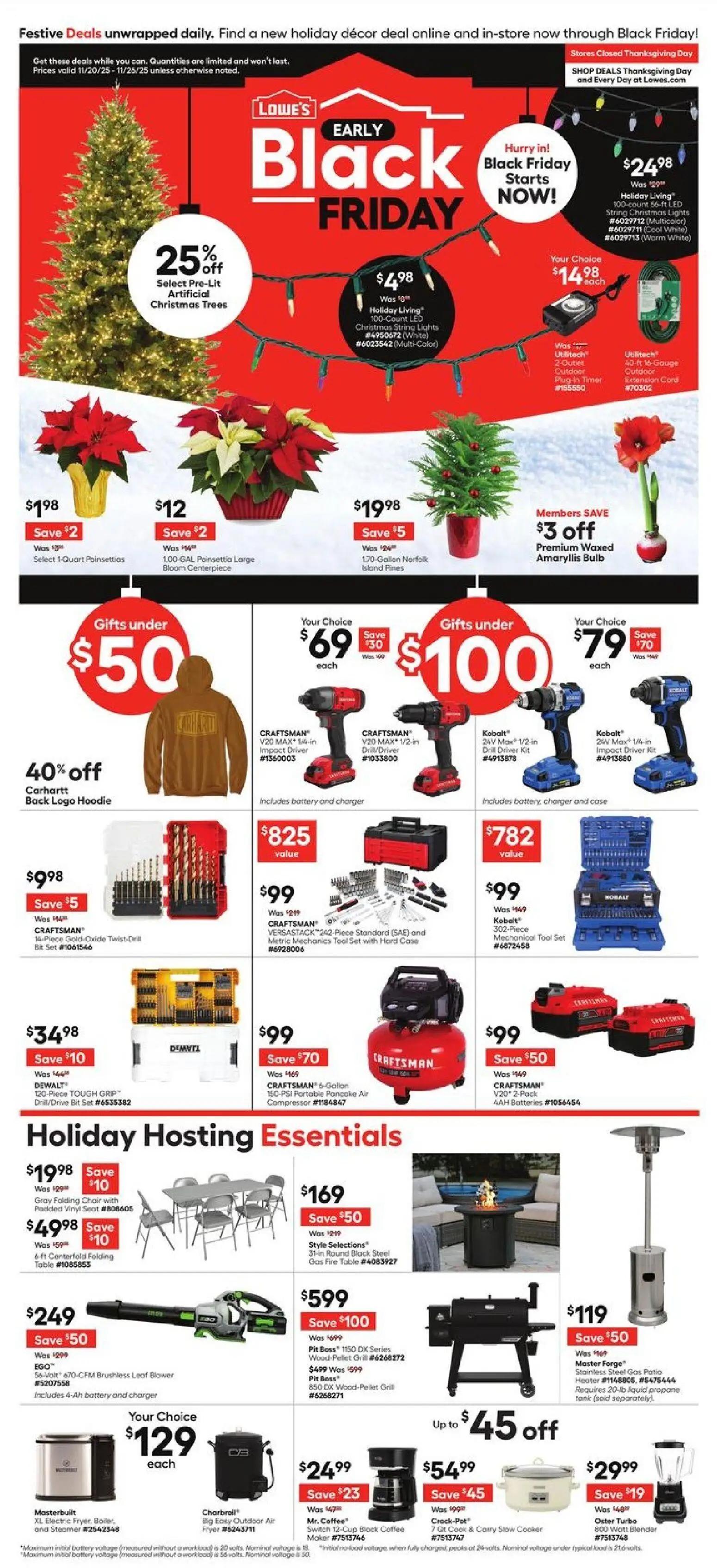 lowes - Weekly ads Lowe's BLACK FRIDAY from 11/20/2025 - page: 1