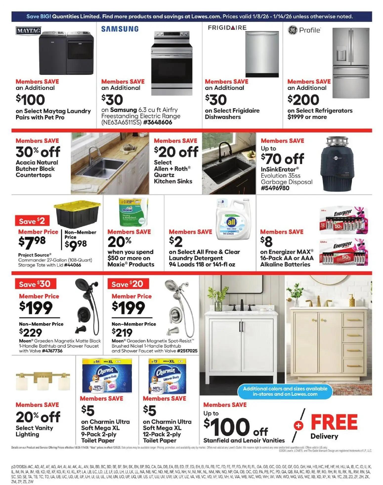 lowes - Lowe's Weekly Ad - 01/08 - 01/14 2026 - page: 2