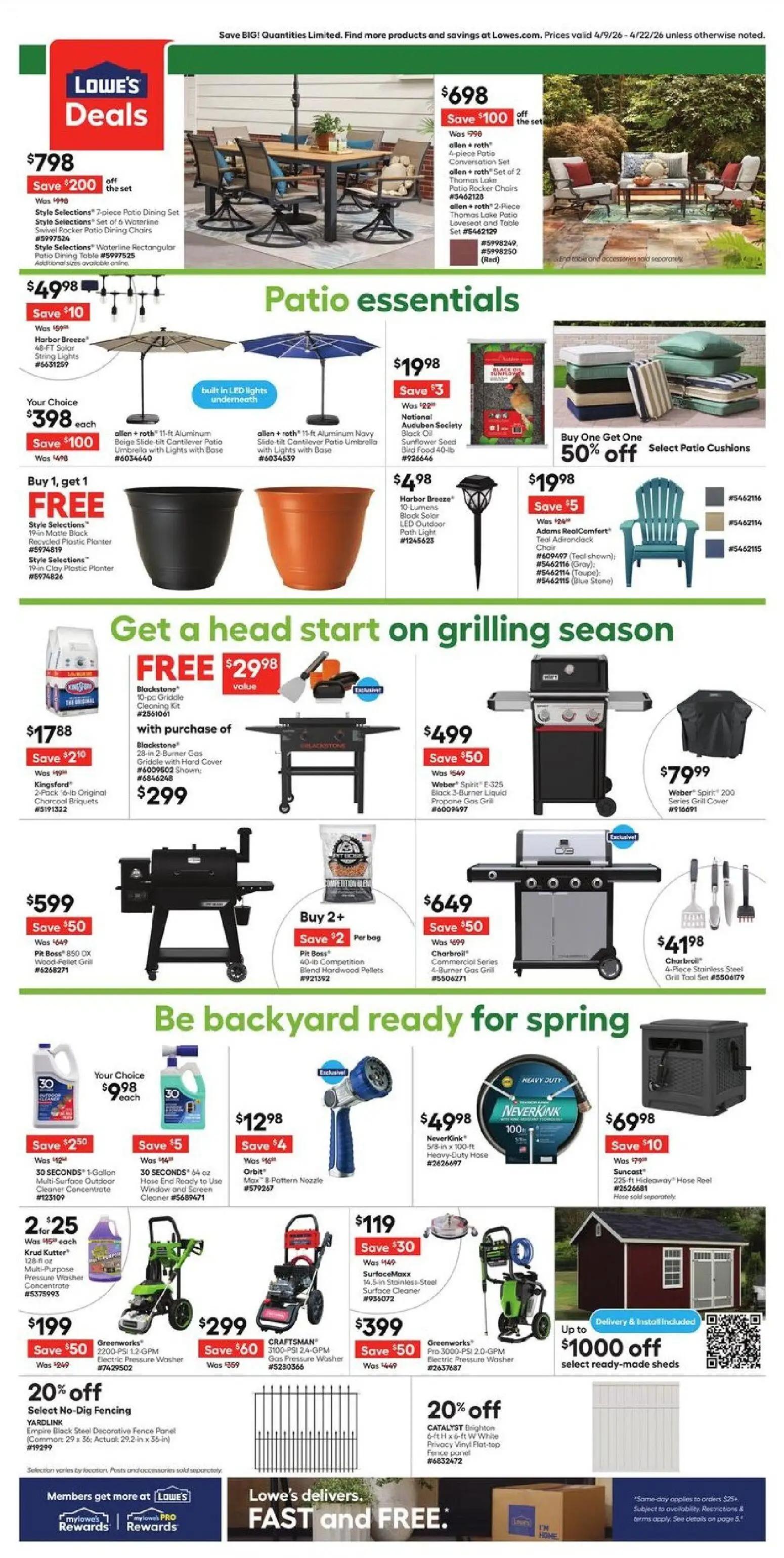 lowes - Lowe's Weekly Ad - 04/09 - 04/22 2026 - page: 4