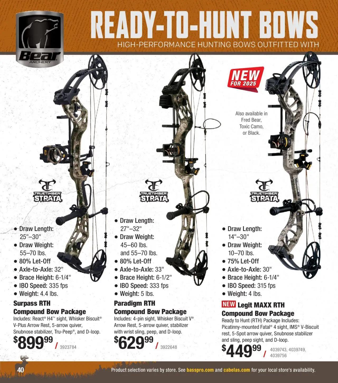 cabelas - Cabela's Archery 25 - from Tuesday 07/15 2025 - page: 40