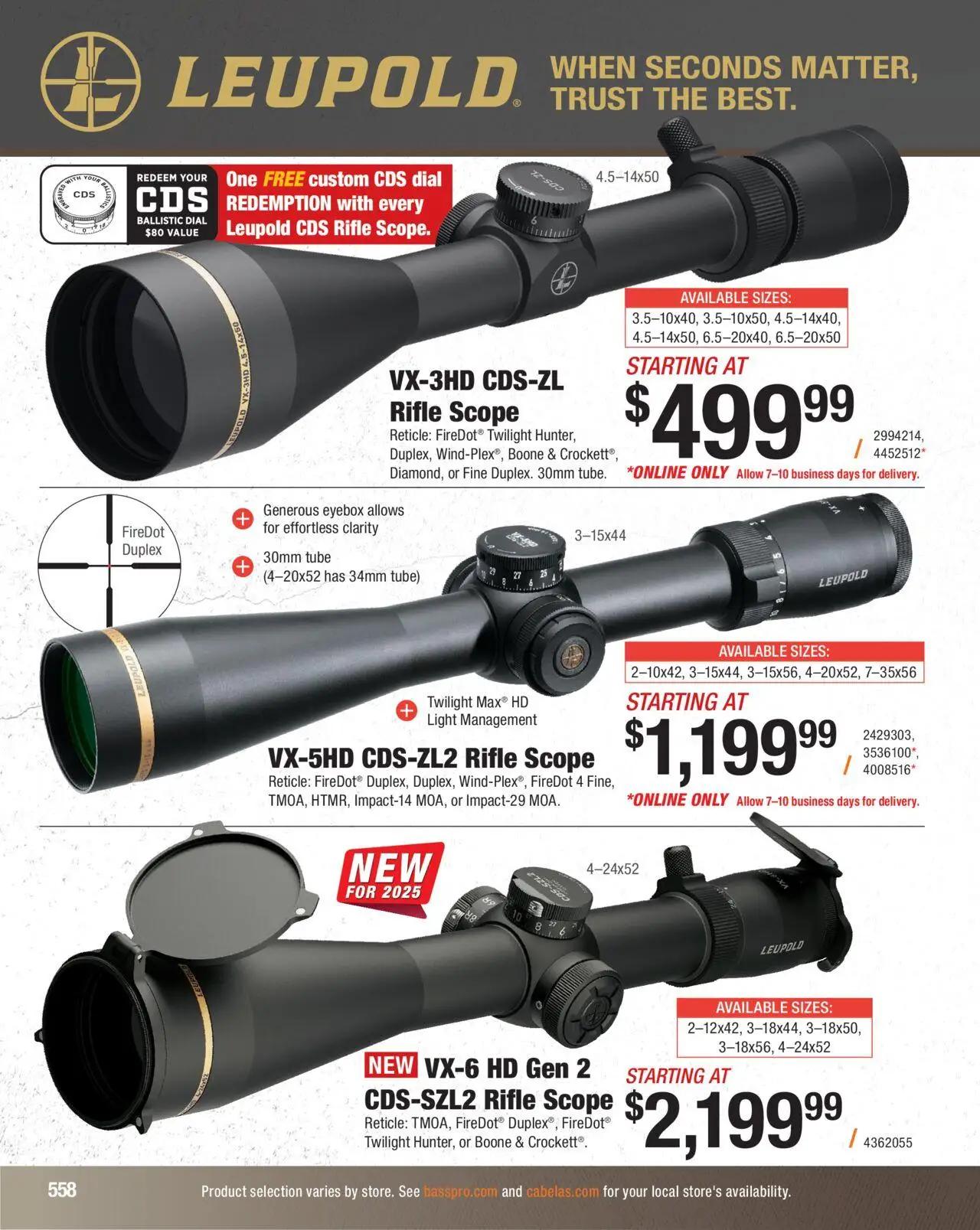 cabelas - Cabela's Hunting Master 25 - from Monday 08/11 2025 - page: 558