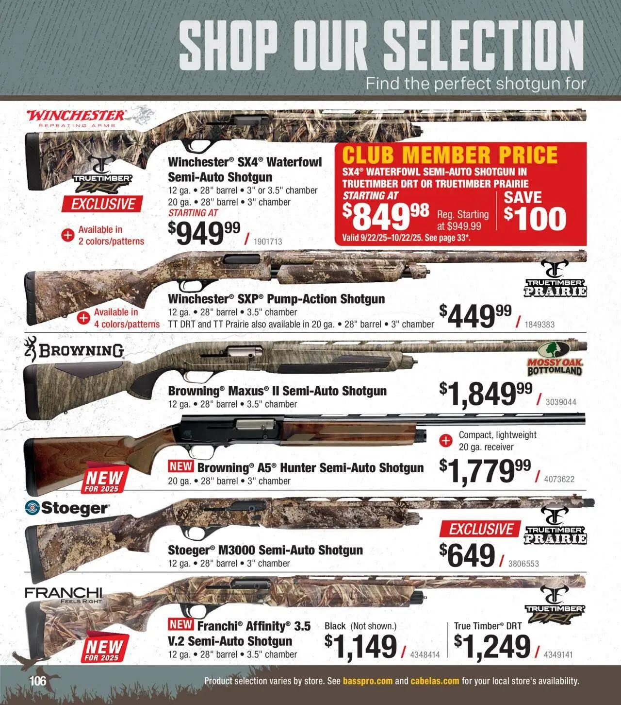 cabelas - Cabela's Waterfowl 25 - from Wednesday 10/01 2025 - page: 106