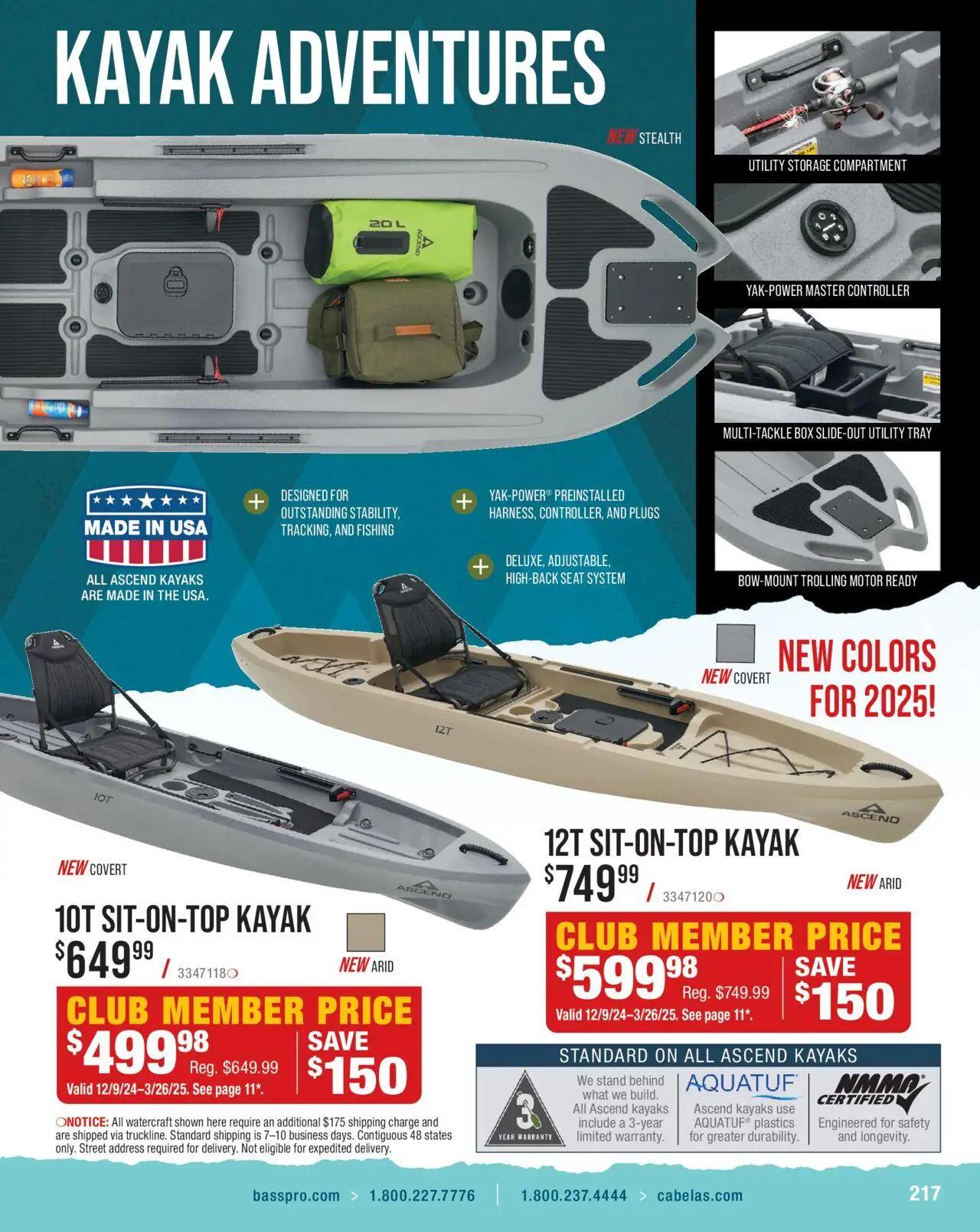 cabelas - Cabela's Saltwater Specialist 25 - from Wednesday 01/01 2025 - page: 217
