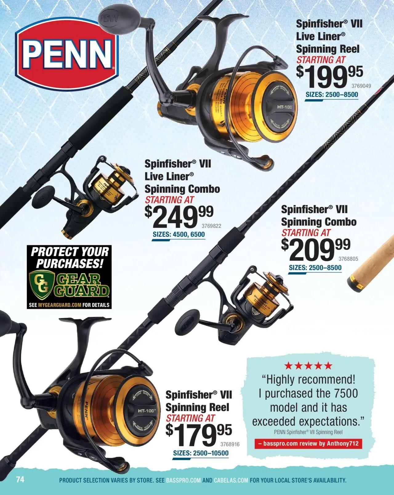 cabelas - Cabela's Saltwater Specialist 25 - from Wednesday 01/01 2025 - page: 74