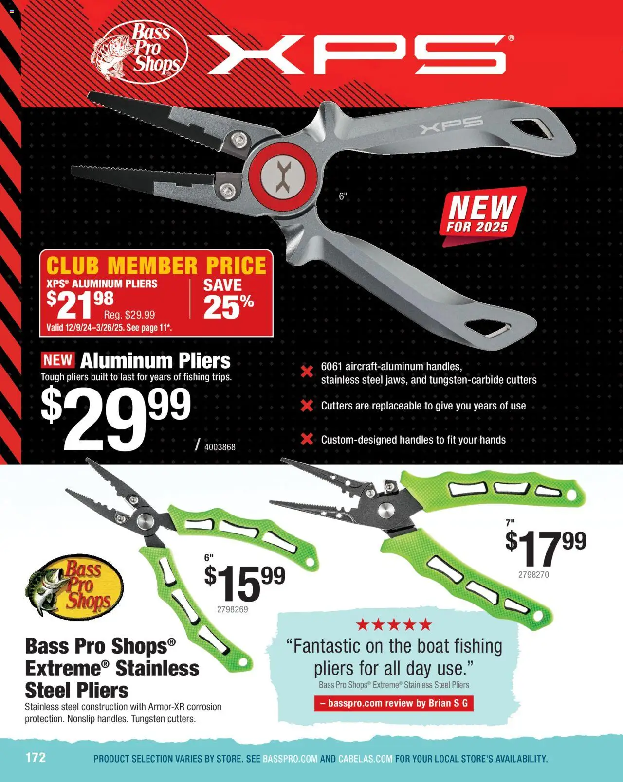 cabelas - Cabela's Saltwater Specialist 25 - from Wednesday 01/01 2025 - page: 172