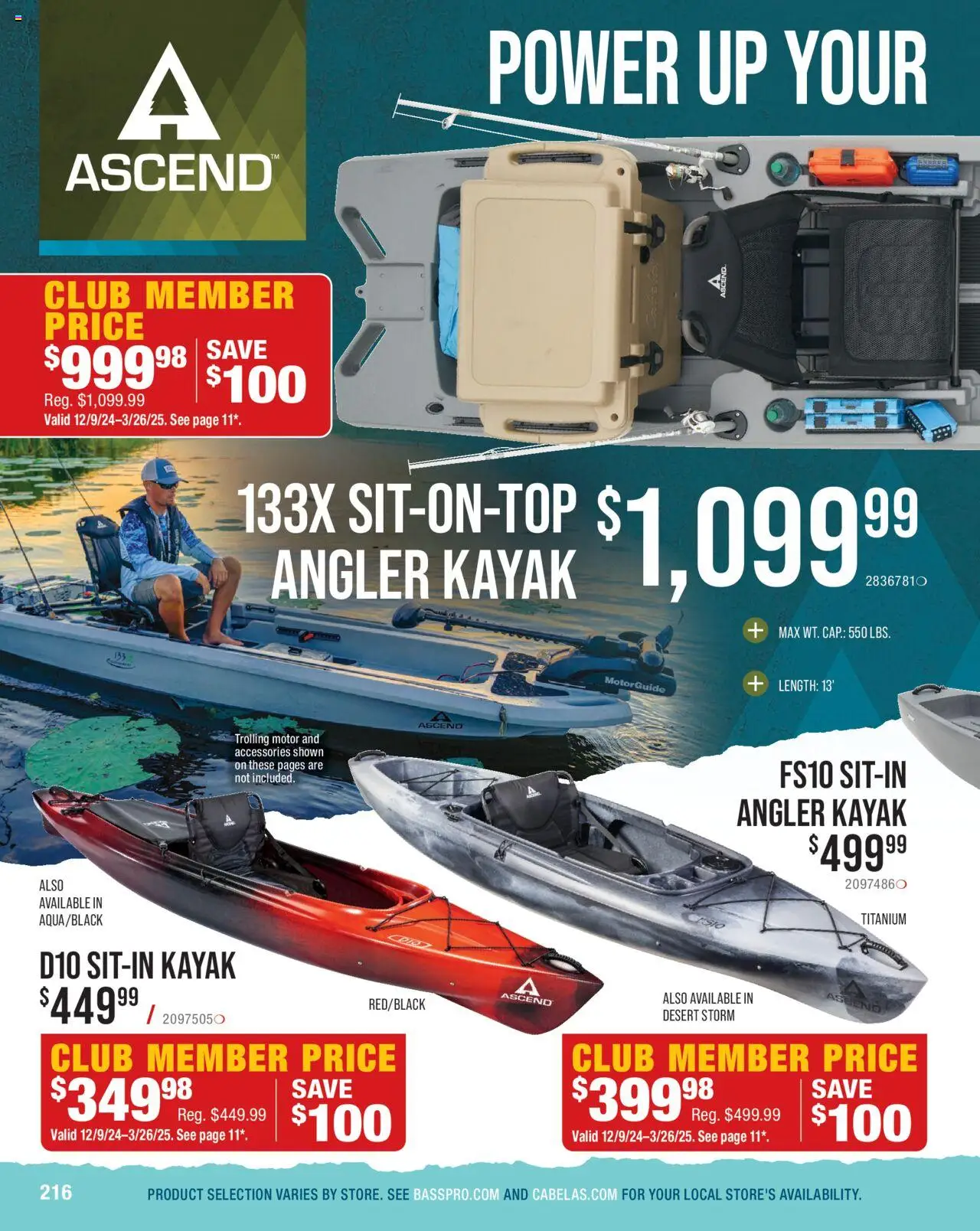 cabelas - Cabela's Saltwater Specialist 25 - from Wednesday 01/01 2025 - page: 216