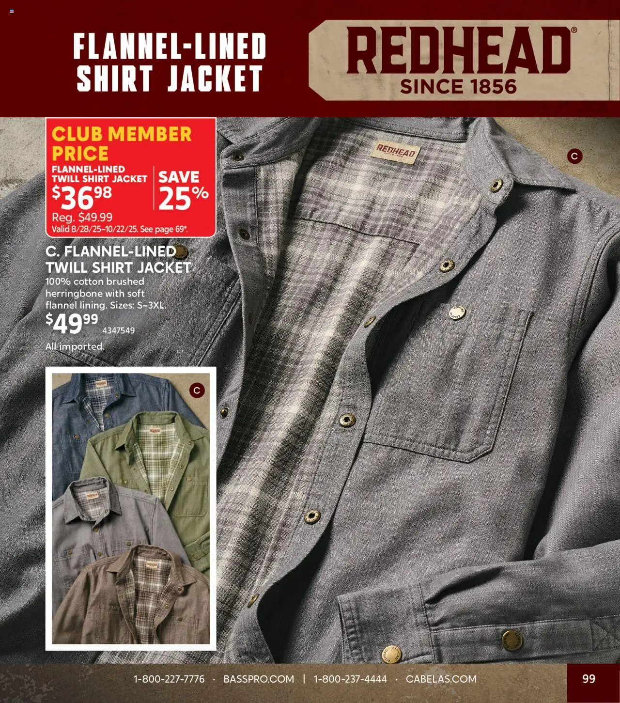 cabelas - Cabela's Fall Clothing 25 - from Wednesday 10/01 2025 - page: 99 cabelas - Cabela's Fall Clothing 25 - from Wednesday 10/01 2025 - page: 99