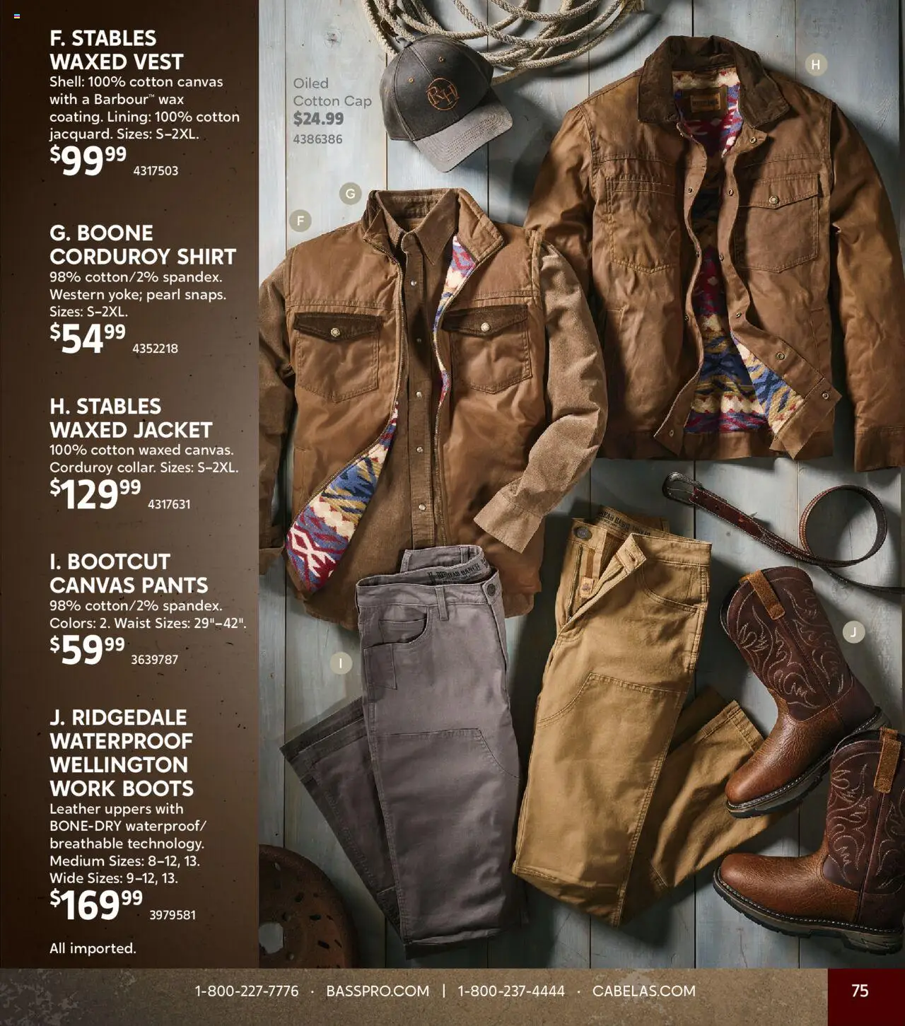 cabelas - Cabela's Fall Clothing 25 - from Wednesday 10/01 2025 - page: 75 cabelas - Cabela's Fall Clothing 25 - from Wednesday 10/01 2025 - page: 75