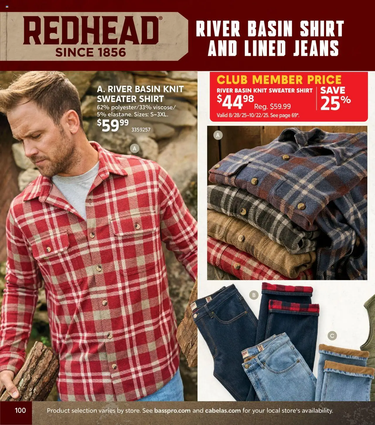 cabelas - Cabela's Fall Clothing 25 - from Wednesday 10/01 2025 - page: 100 cabelas - Cabela's Fall Clothing 25 - from Wednesday 10/01 2025 - page: 100