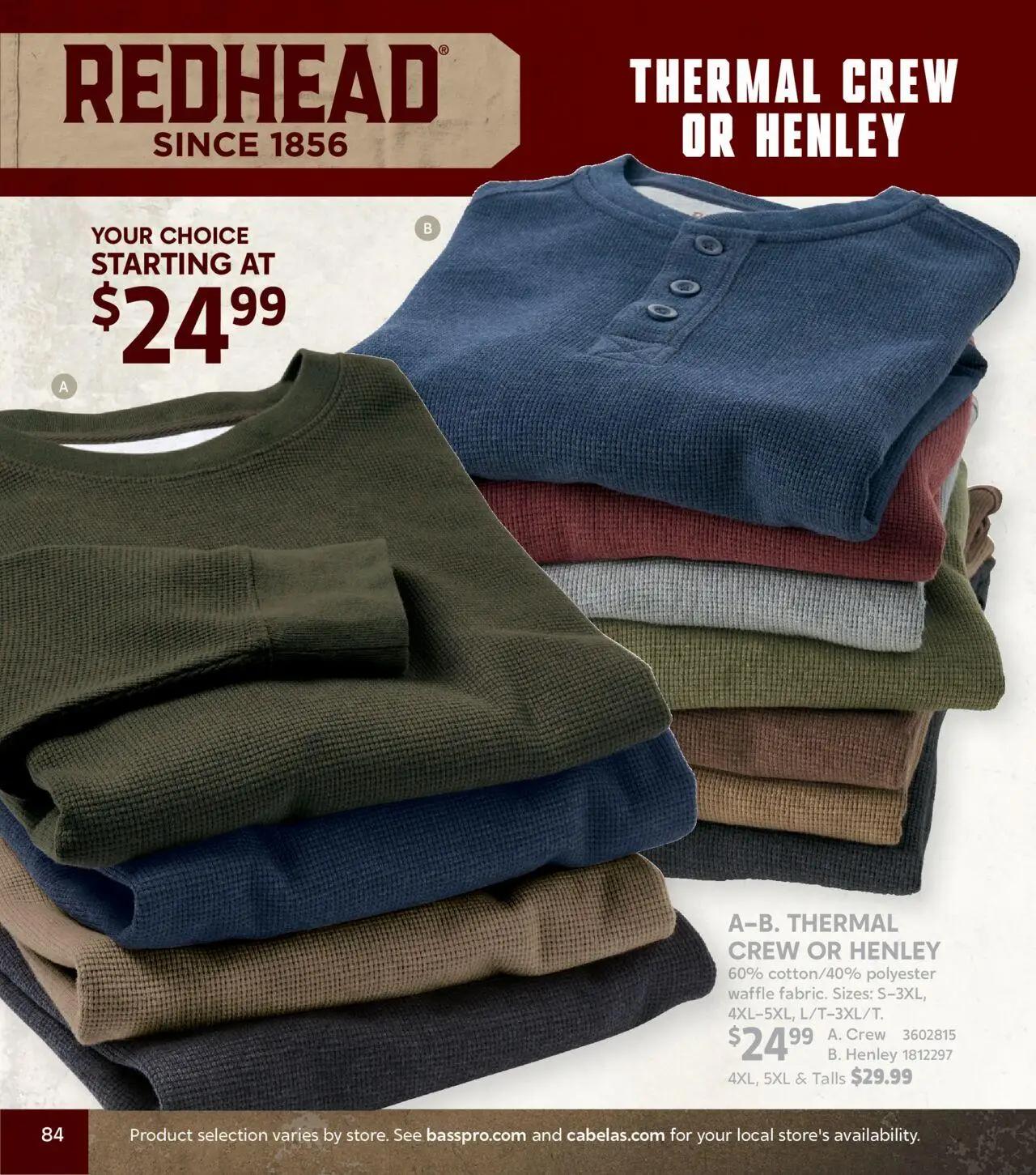 cabelas - Cabela's Fall Clothing 25 - from Wednesday 10/01 2025 - page: 84 cabelas - Cabela's Fall Clothing 25 - from Wednesday 10/01 2025 - page: 84