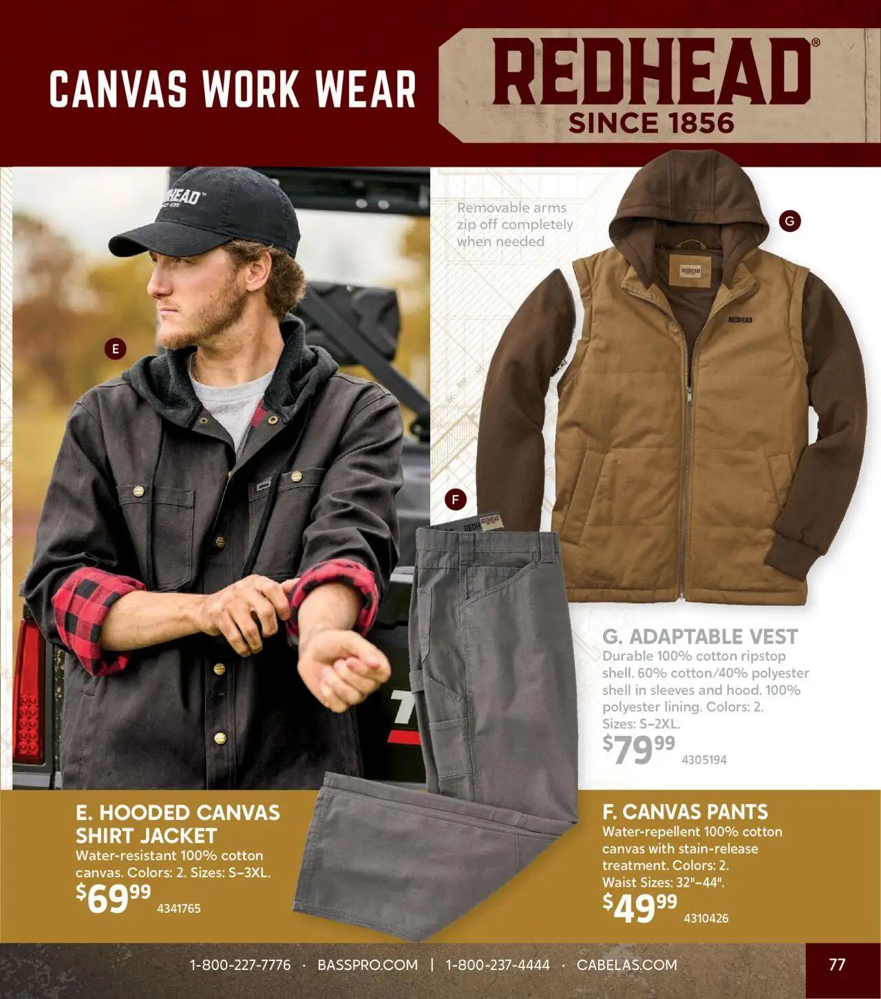 cabelas - Cabela's Fall Clothing 25 - from Wednesday 10/01 2025 - page: 77 cabelas - Cabela's Fall Clothing 25 - from Wednesday 10/01 2025 - page: 77