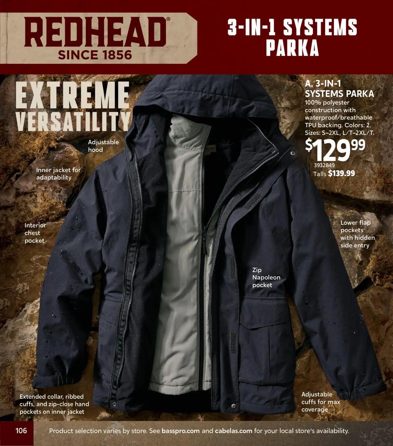 cabelas - Cabela's Fall Clothing 25 - from Wednesday 10/01 2025 - page: 106 cabelas - Cabela's Fall Clothing 25 - from Wednesday 10/01 2025 - page: 106