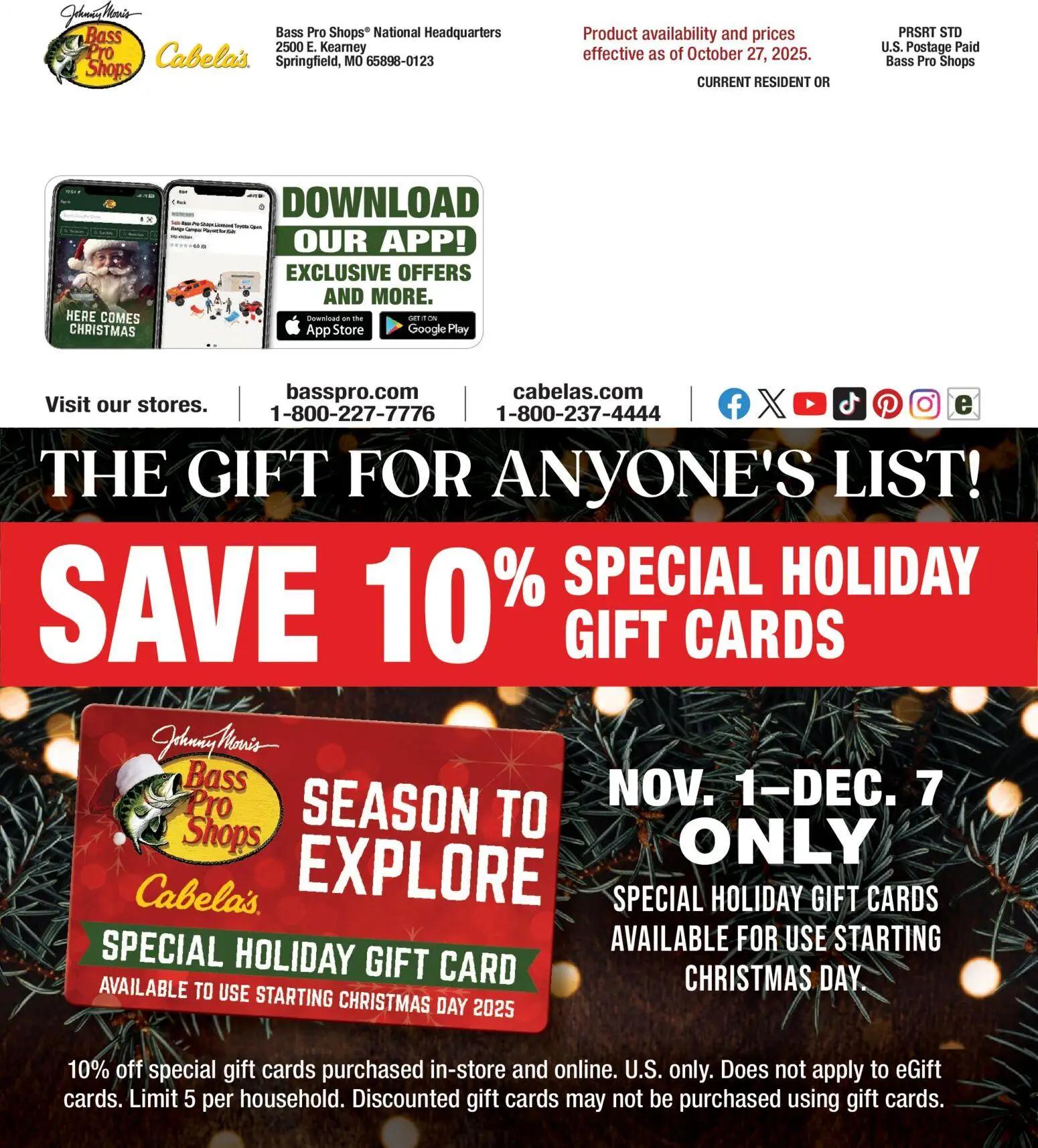 cabelas - Cabela's Christmas Gift Guide 25 - from Saturday 11/01 2025 - page: 180