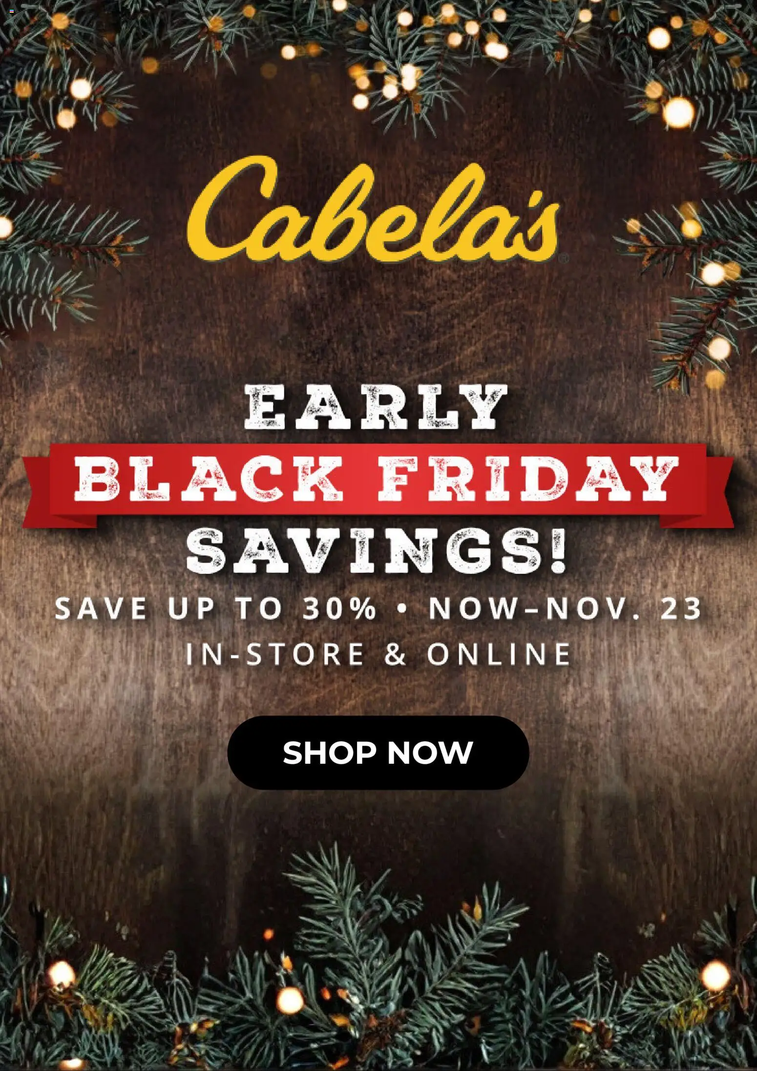 cabelas - Weekly ads Cabela's BLACK FRIDAY from 11/16/2025 - page: 1