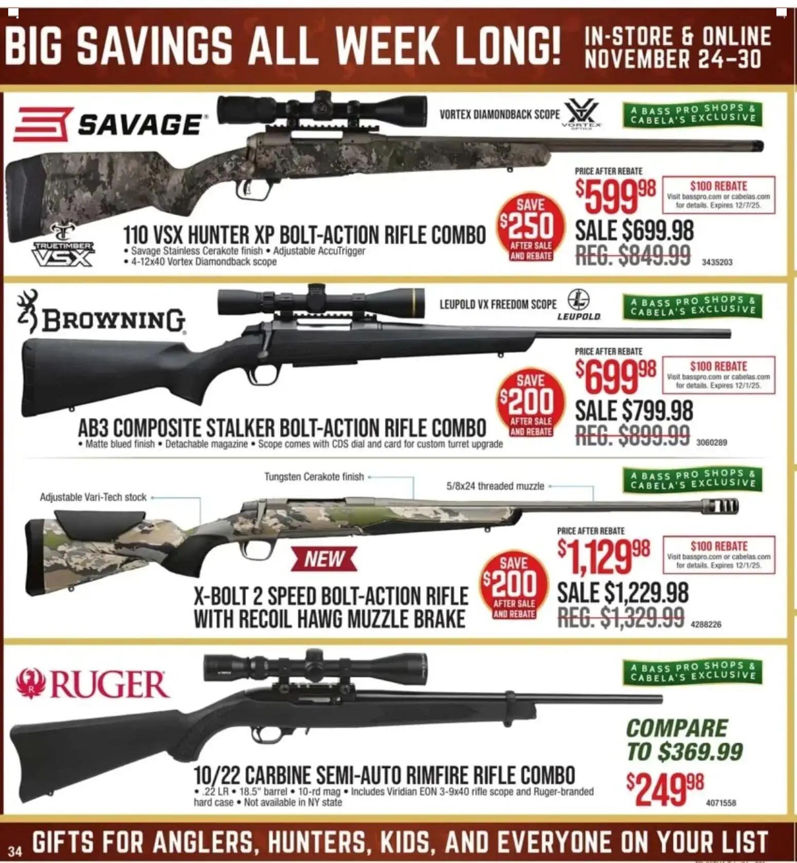 cabelas - Weekly ads Cabela's BLACK FRIDAY from 11/24/2025 - page: 34