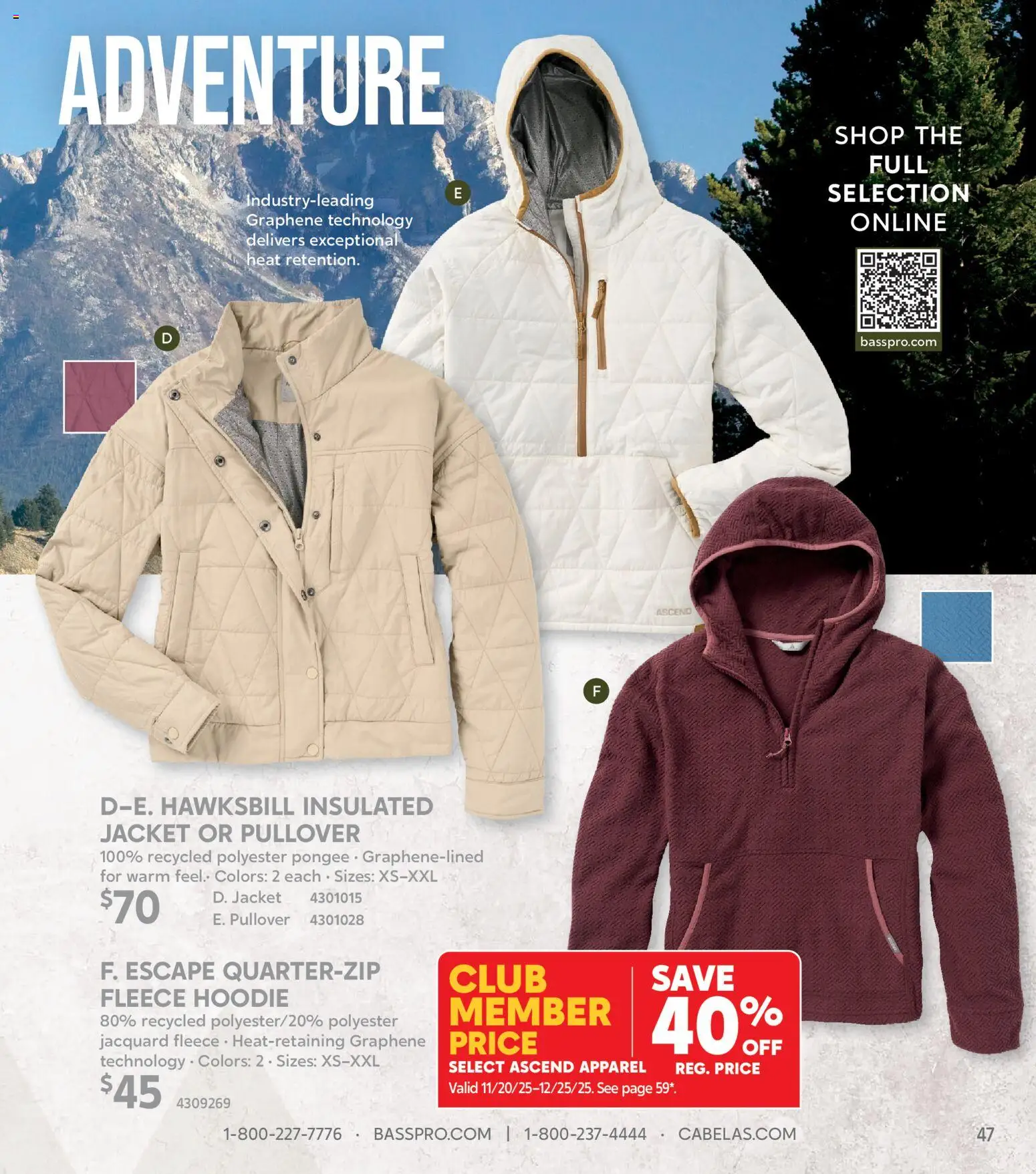 cabelas - Cabela's Winter Clothing 25 - from Thursday 11/20 2025 - page: 47