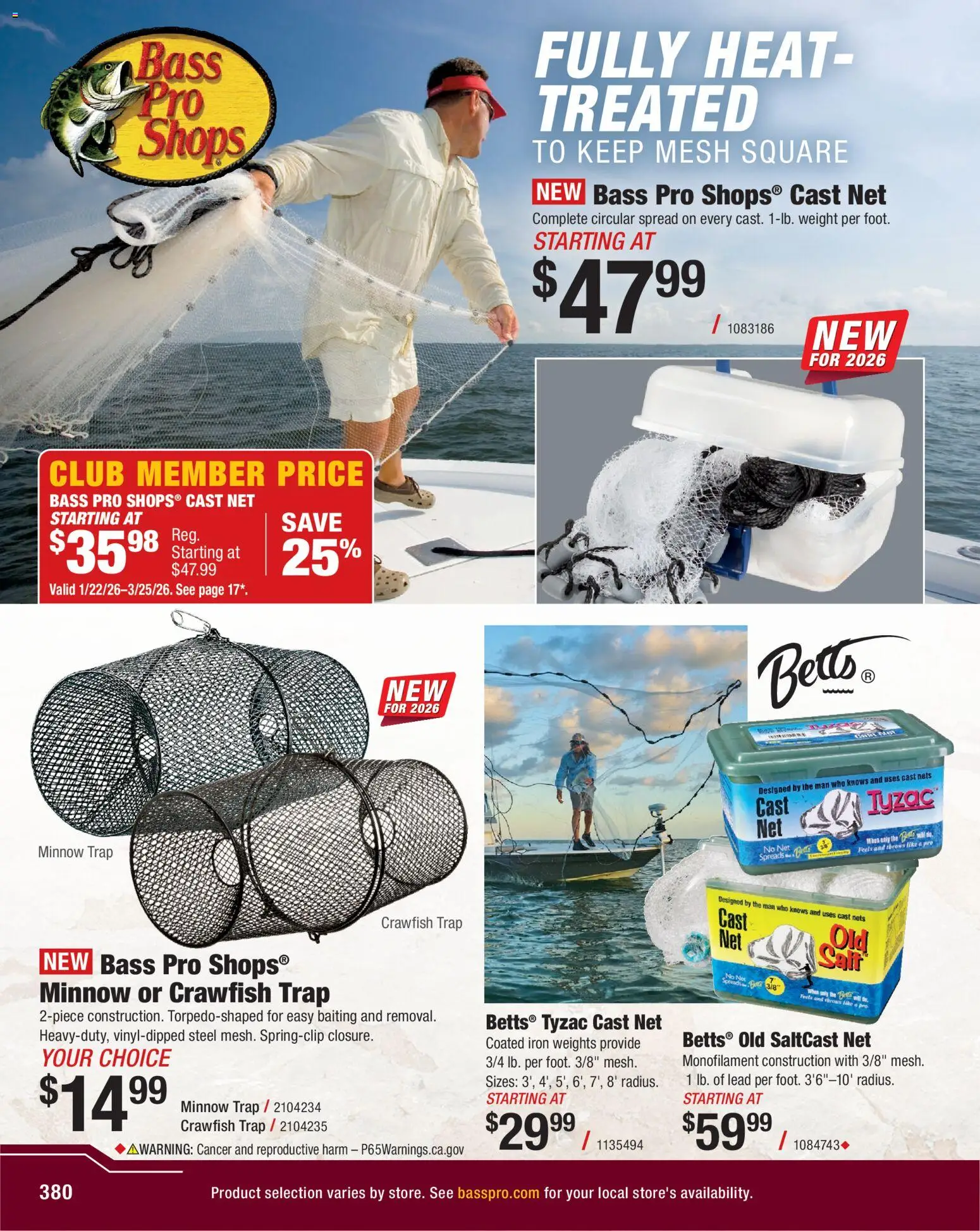 cabelas - Cabela's Spring Fishing Master 26 - from Thursday 01/22 2026 - page: 380