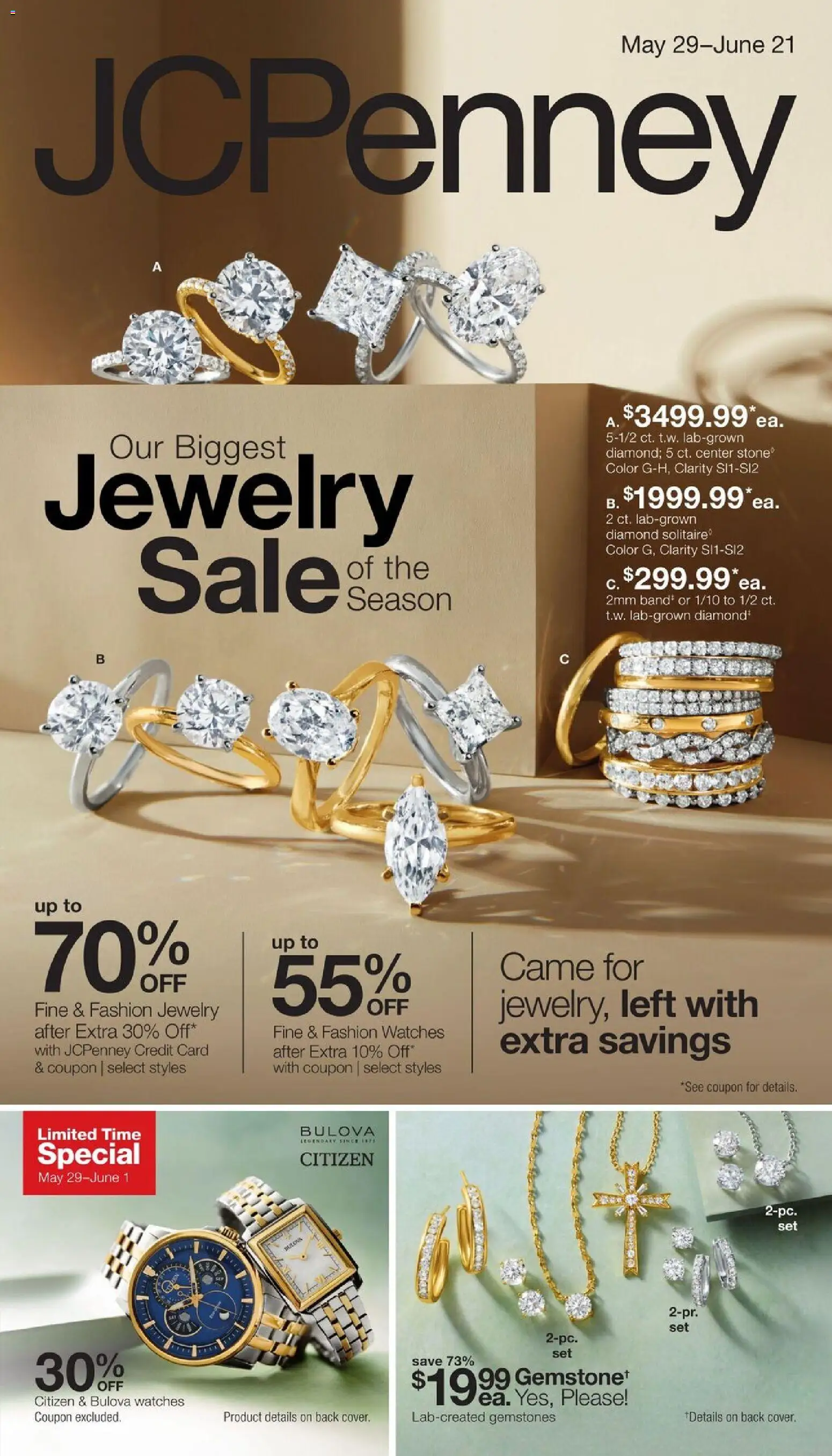 jcpenney - JCPenney Our Biggest Jewelry Sale of the Season - 05/29 - 06/21 2026