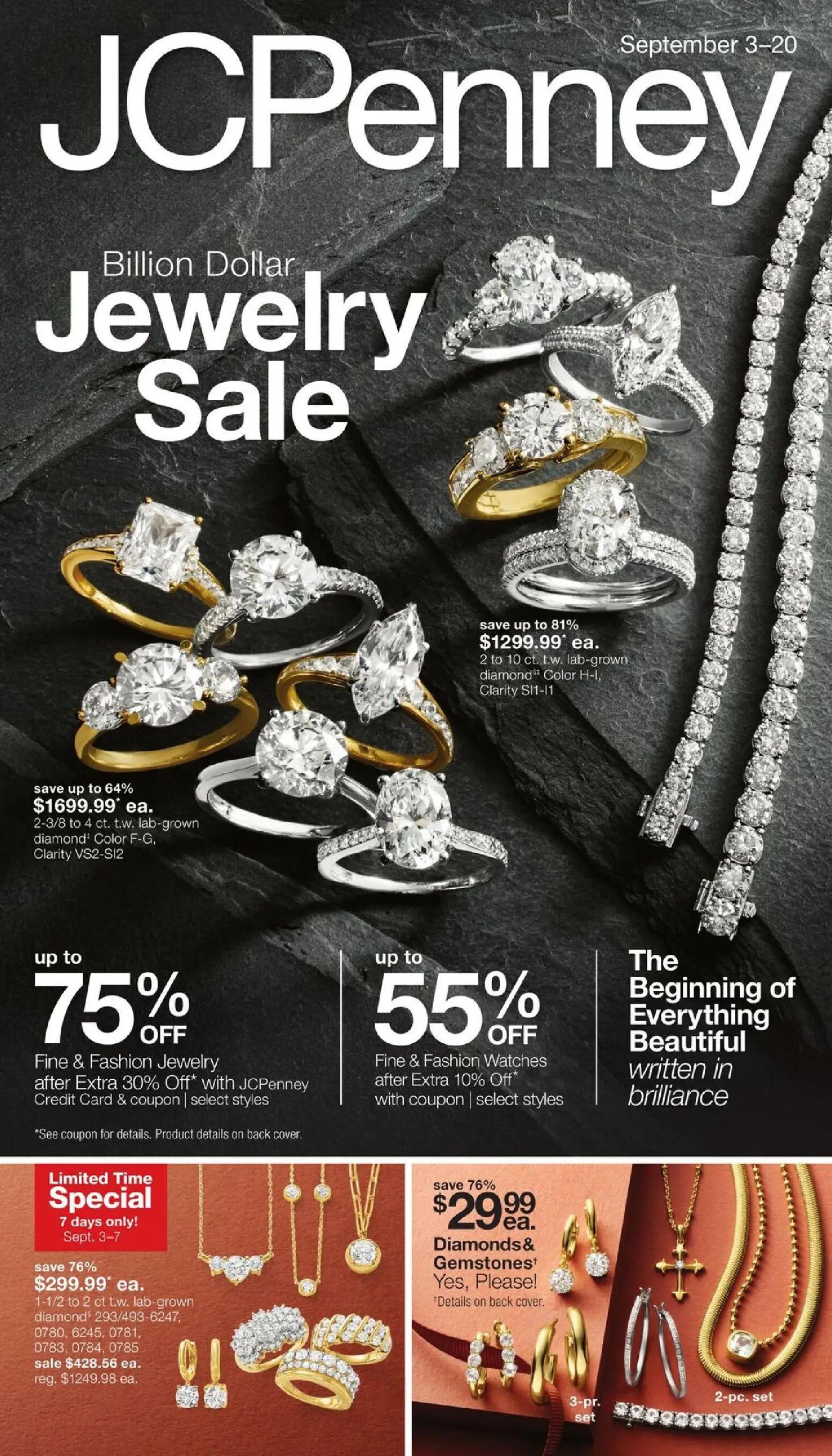 jcpenney - JCPenney Jewelry Sale - 09/03 - 09/20 2026 - page: 1