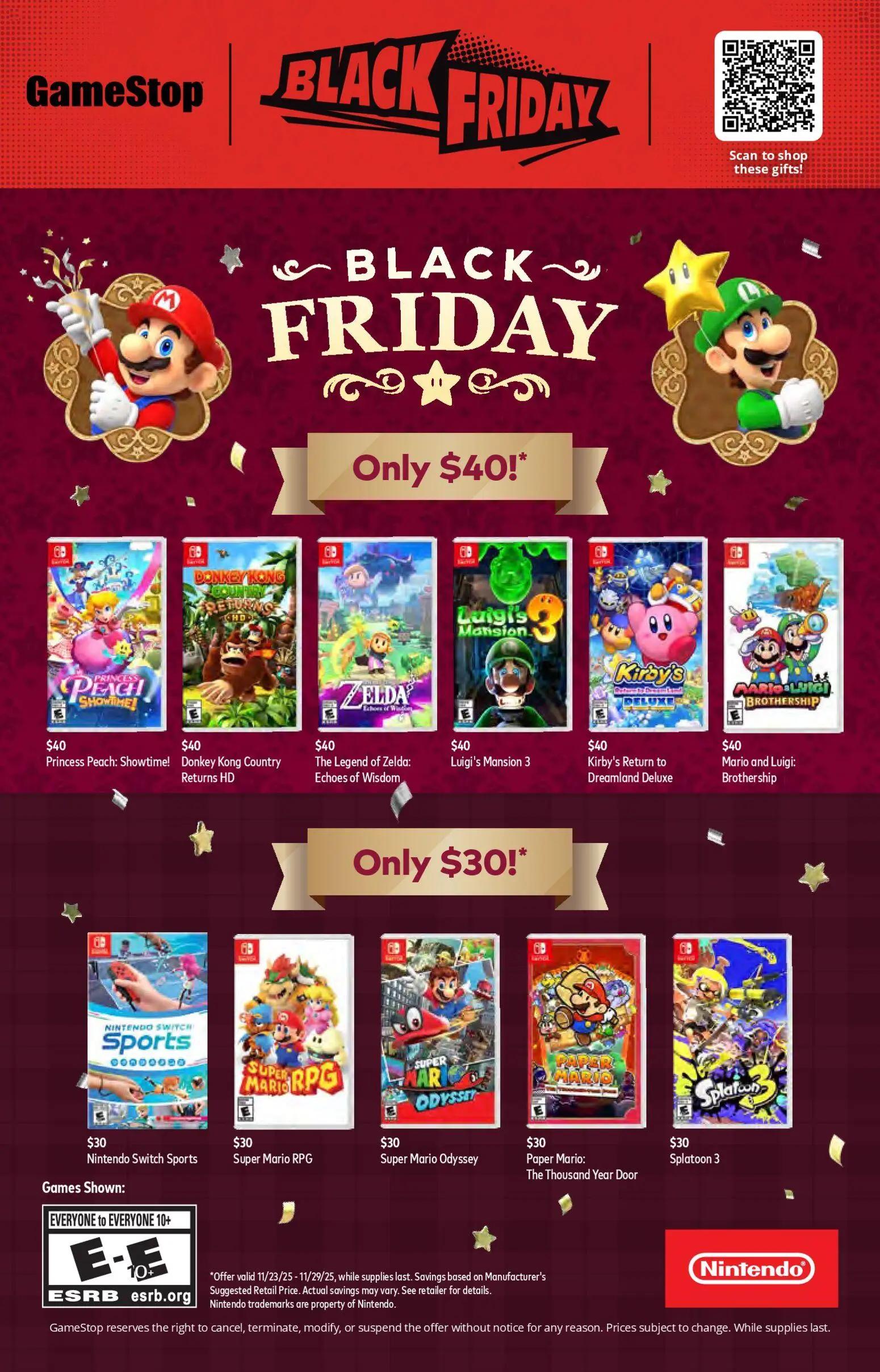 gamestop - Weekly ads GameStop BLACK FRIDAY from 11/16/2025