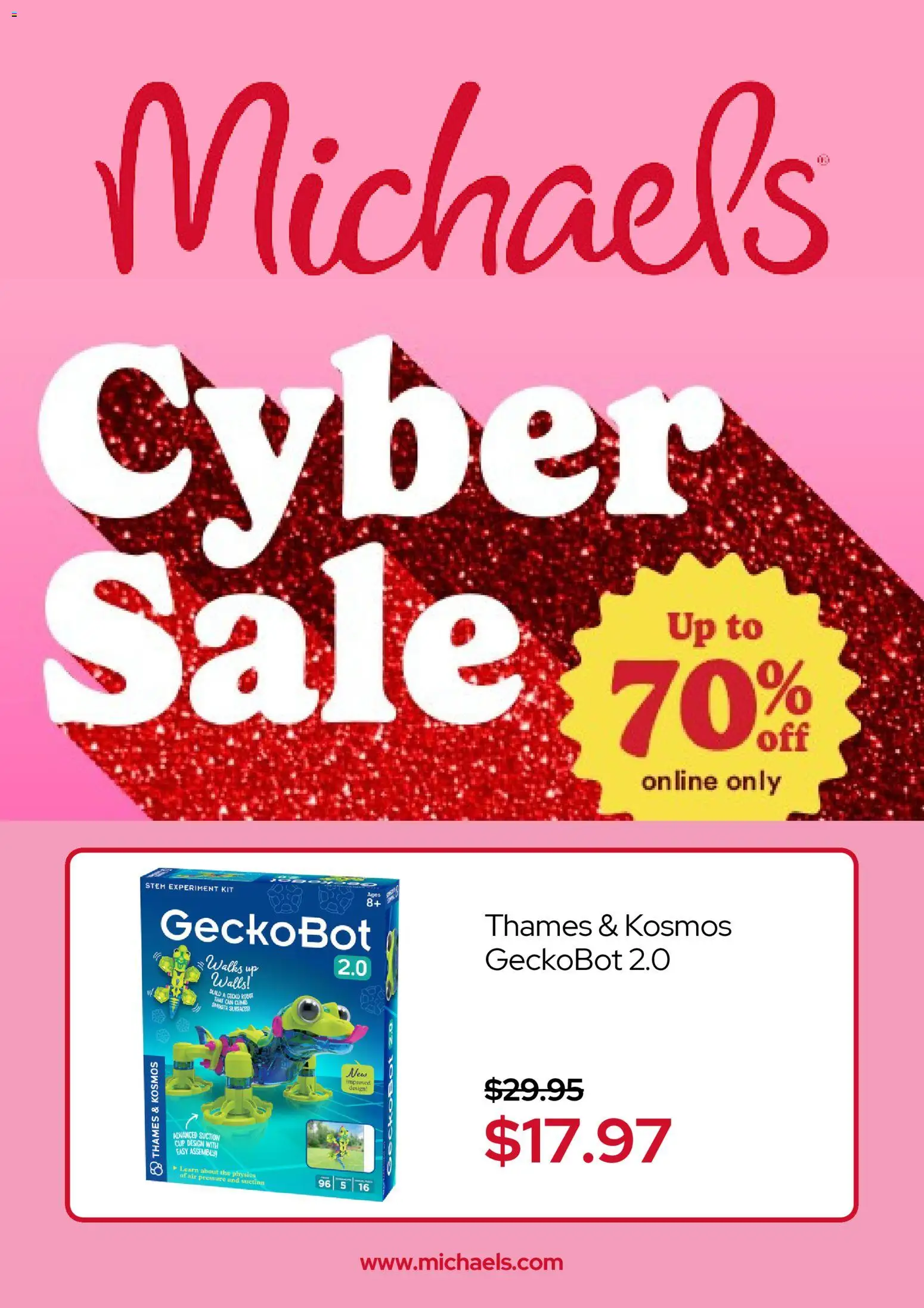 michaels - Michaels Cyber Sale - from Monday 12/01 2025