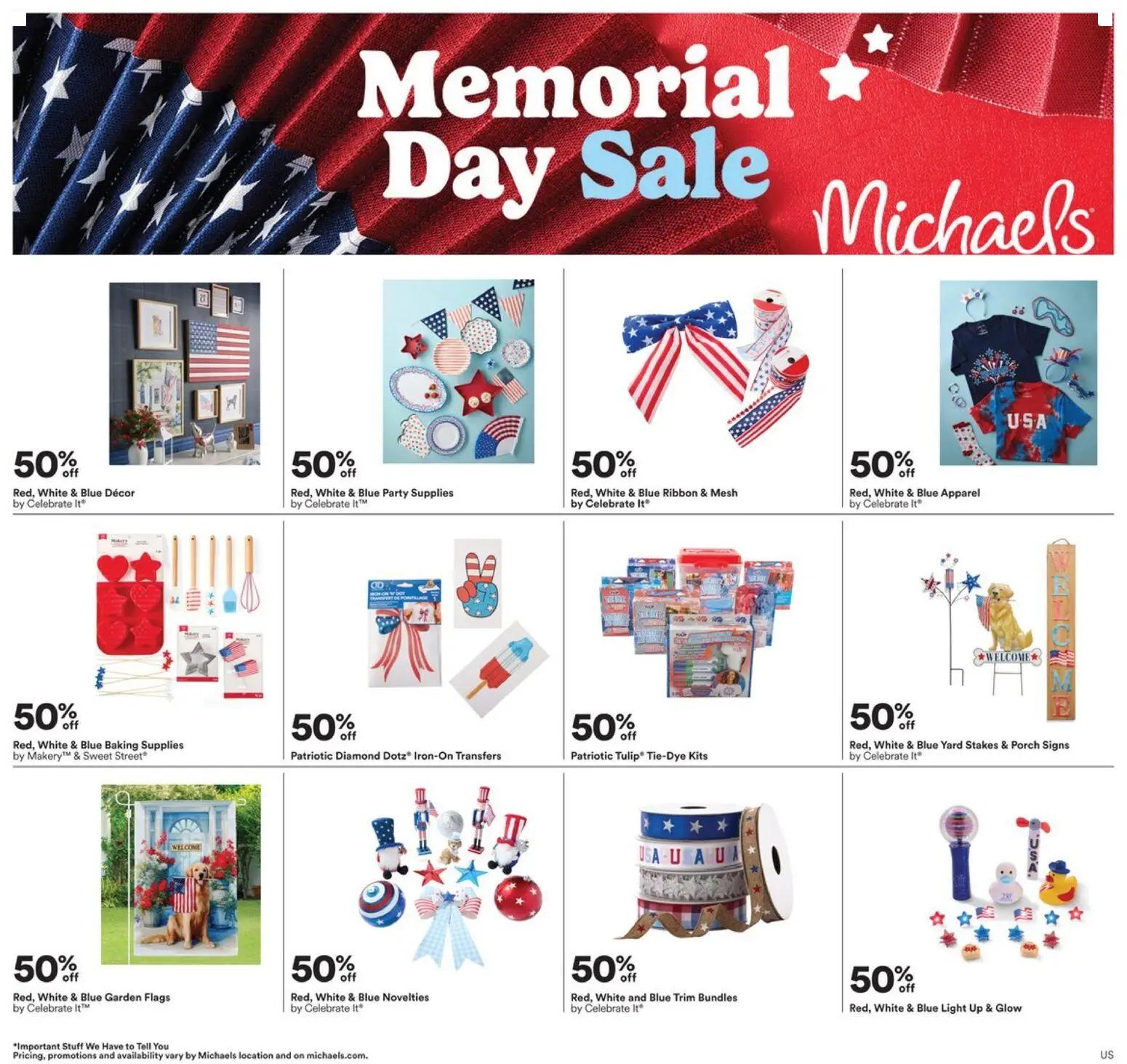 michaels - Michaels Memorial Ad - 05/22 - 05/25 2026