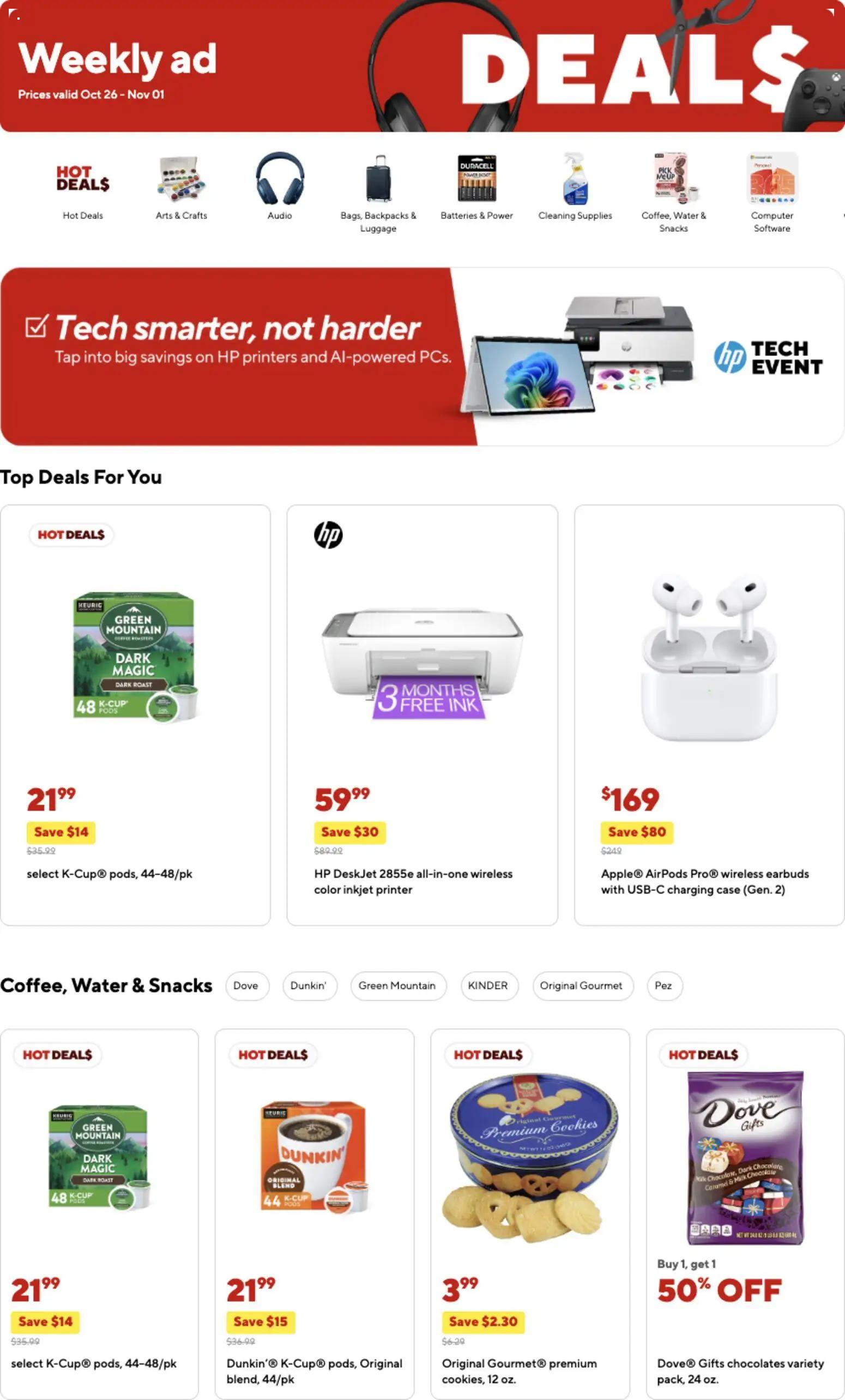 staples - Staples Weekly Ad - 10/26 - 11/01 2025 - page: 1