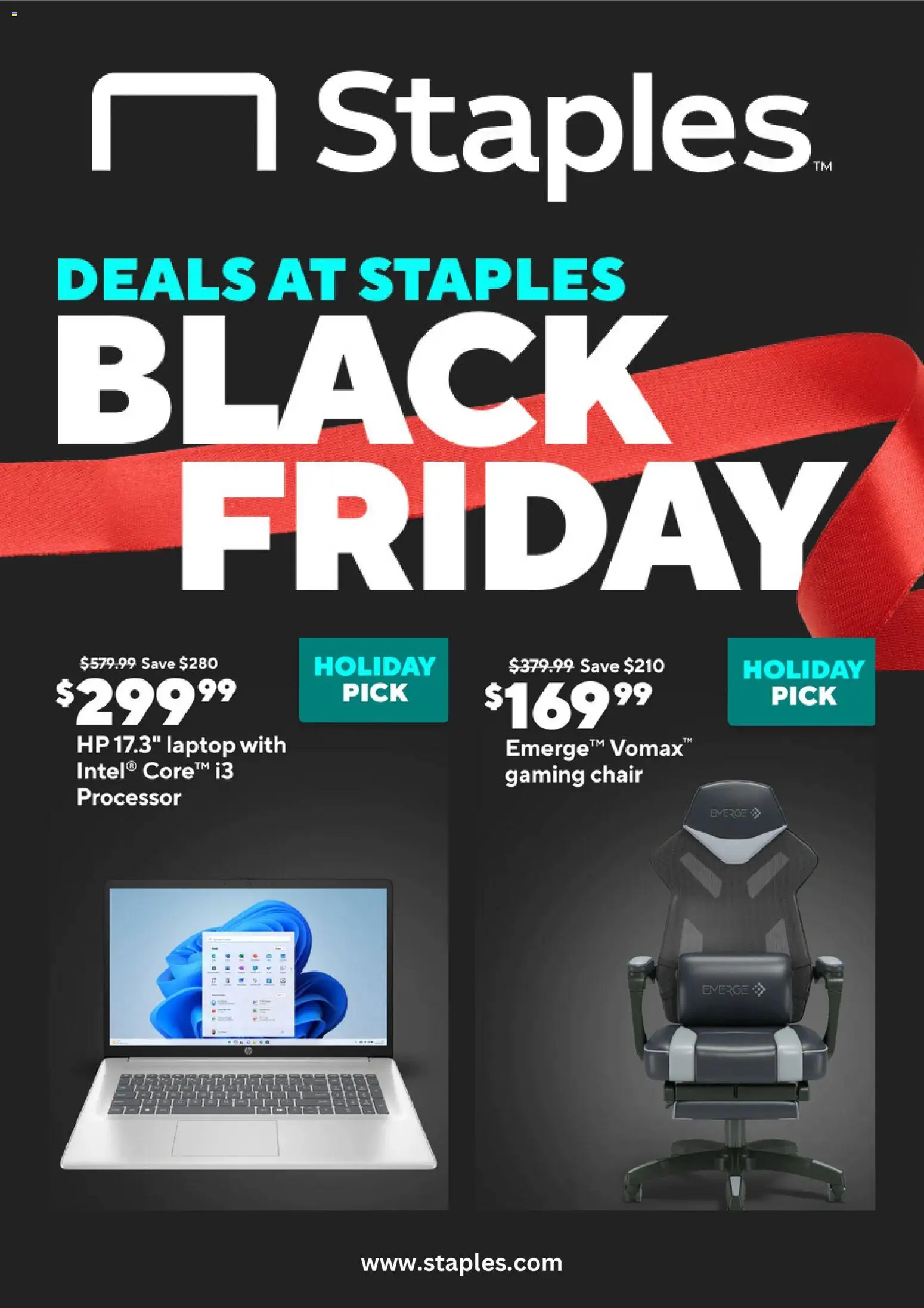 staples - Weekly ads Staples BLACK FRIDAY from 11/23/2025